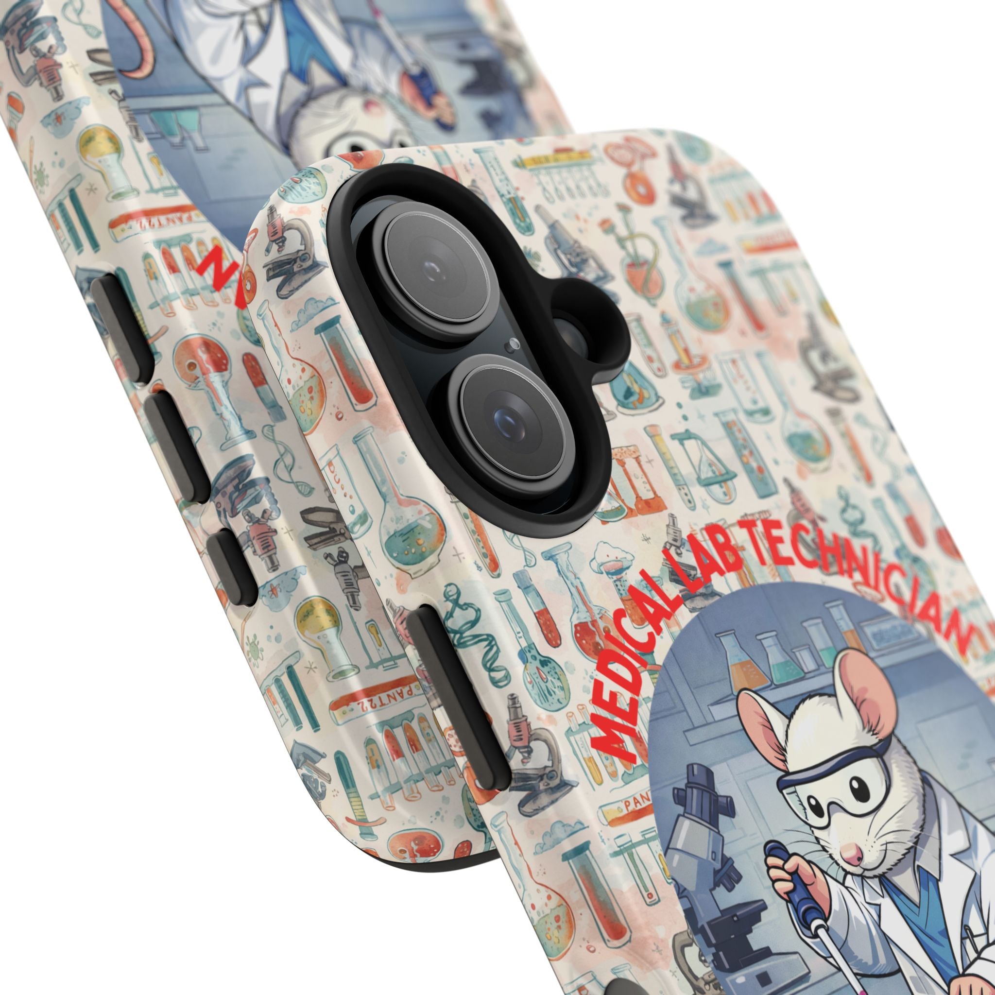 Medical Lab Technician Phone Case — "Lab Life" Cute Lab Mouse Design