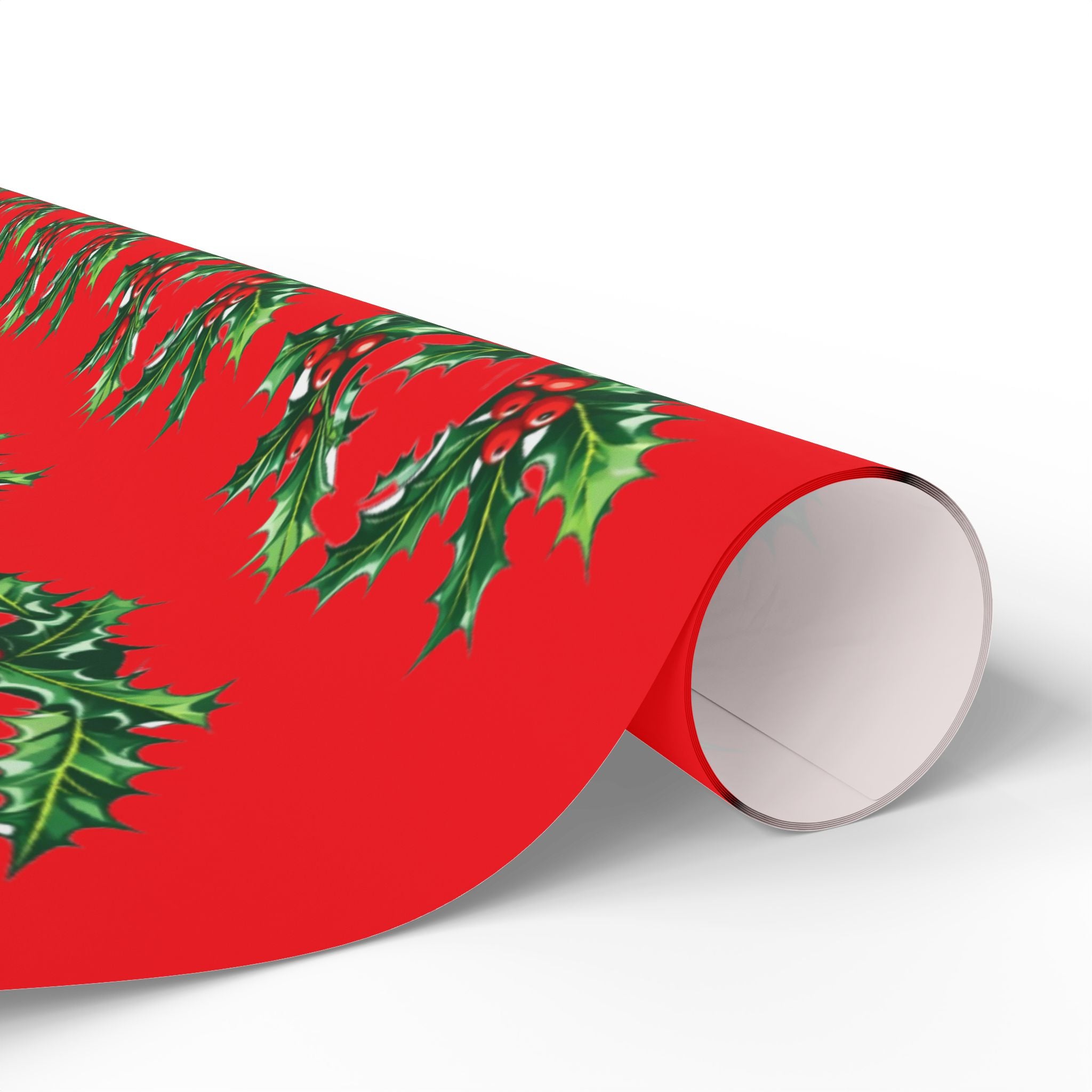 Biohazard Holly Wrapping Paper – Festive Science Gift Wrap with Berries & Leaves