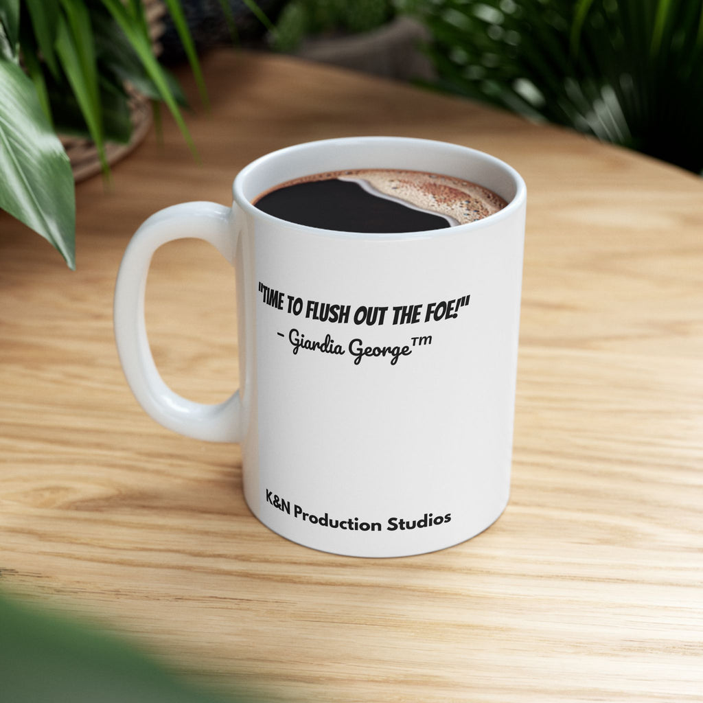 Giardia George™ – "Time to Flush Out the Foe" Mug