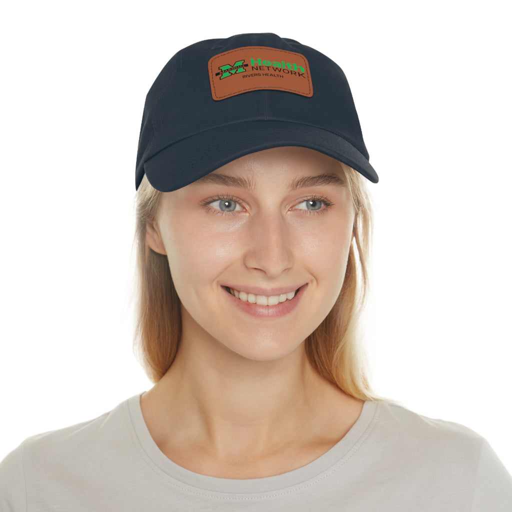 Marshall Health Network Rivers Health Laboratory Employee of the Month Dad Hat with Leather Patch