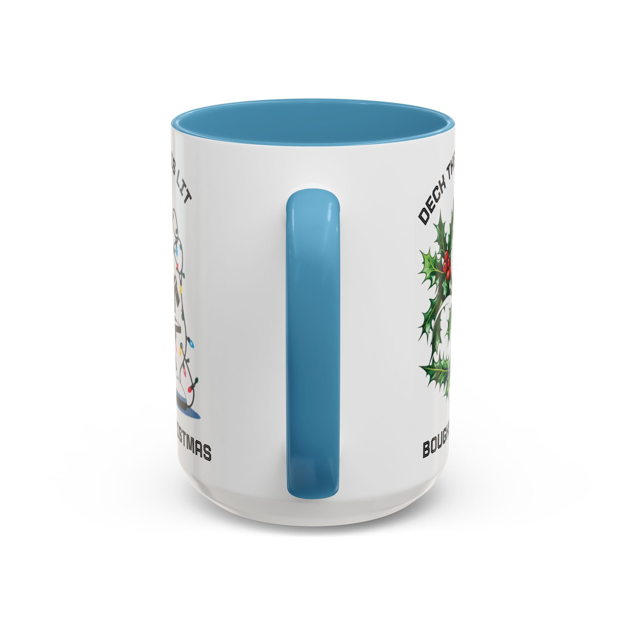 Festive Science Mug – “Science Is Lit” & “Deck the Halls” Dual-Sided Holiday Gift