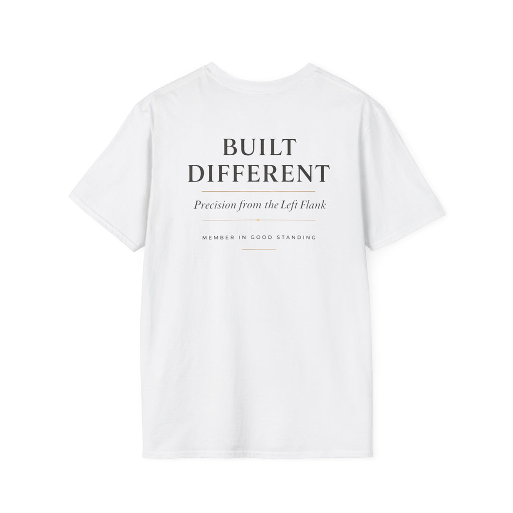 Southpaw Society “Built Different” T-Shirt — Left-Handed 10% Founding Edition Graphic Tee