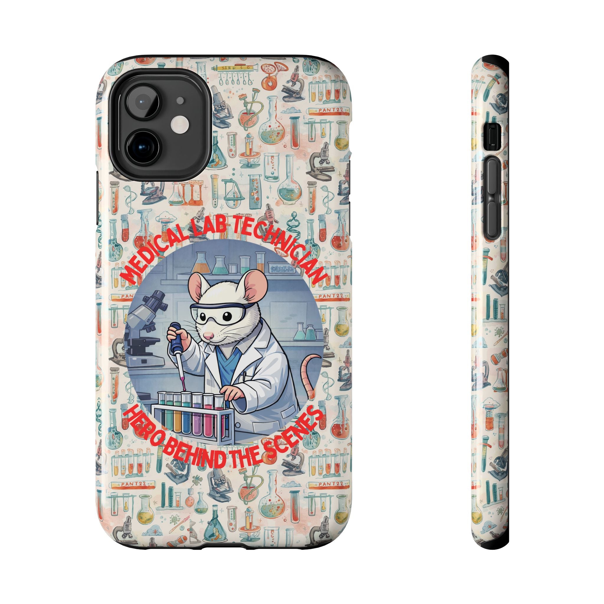 Medical Lab Technician Phone Case — "Lab Life" Cute Lab Mouse Design