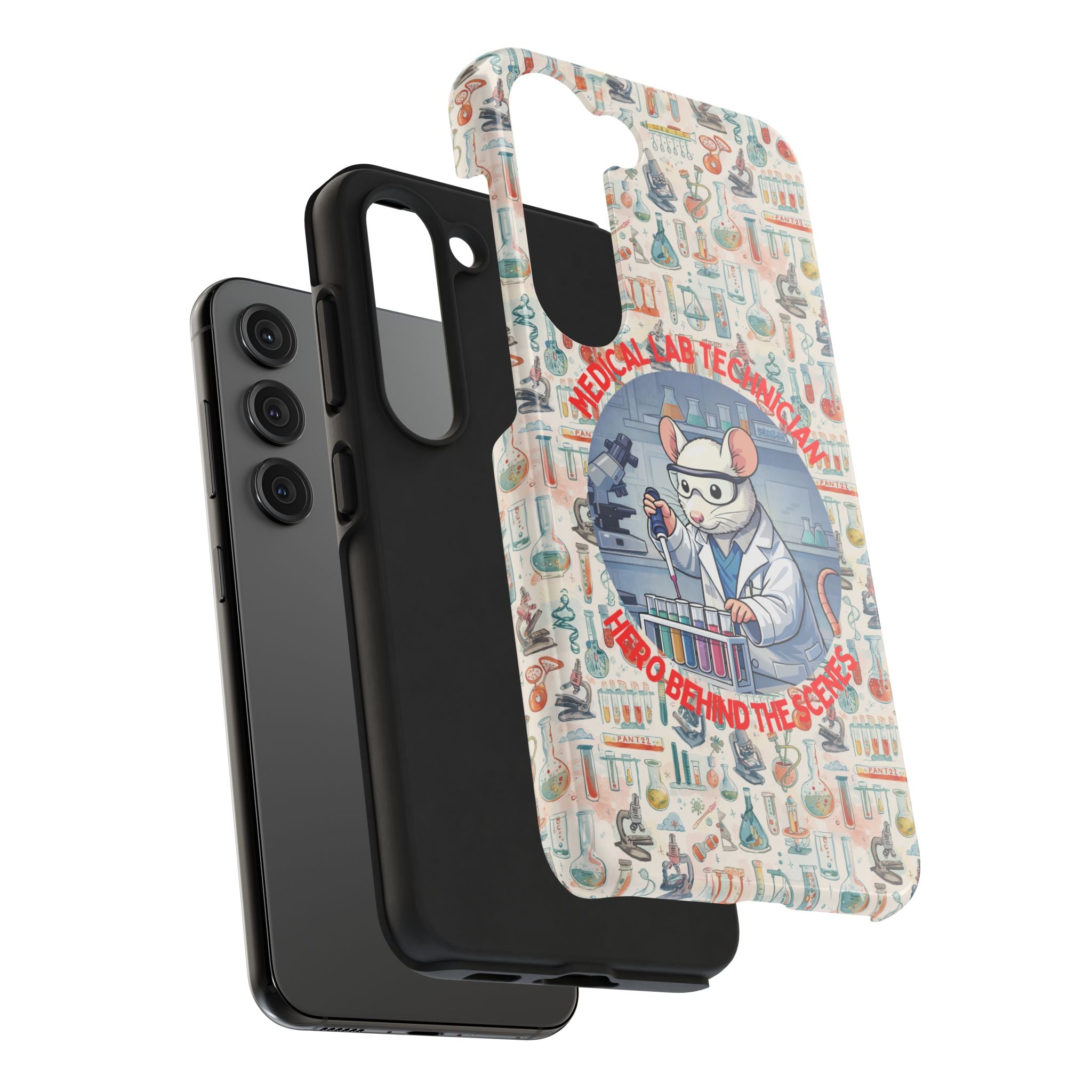 Medical Lab Technician Phone Case — "Lab Life" Cute Lab Mouse Design