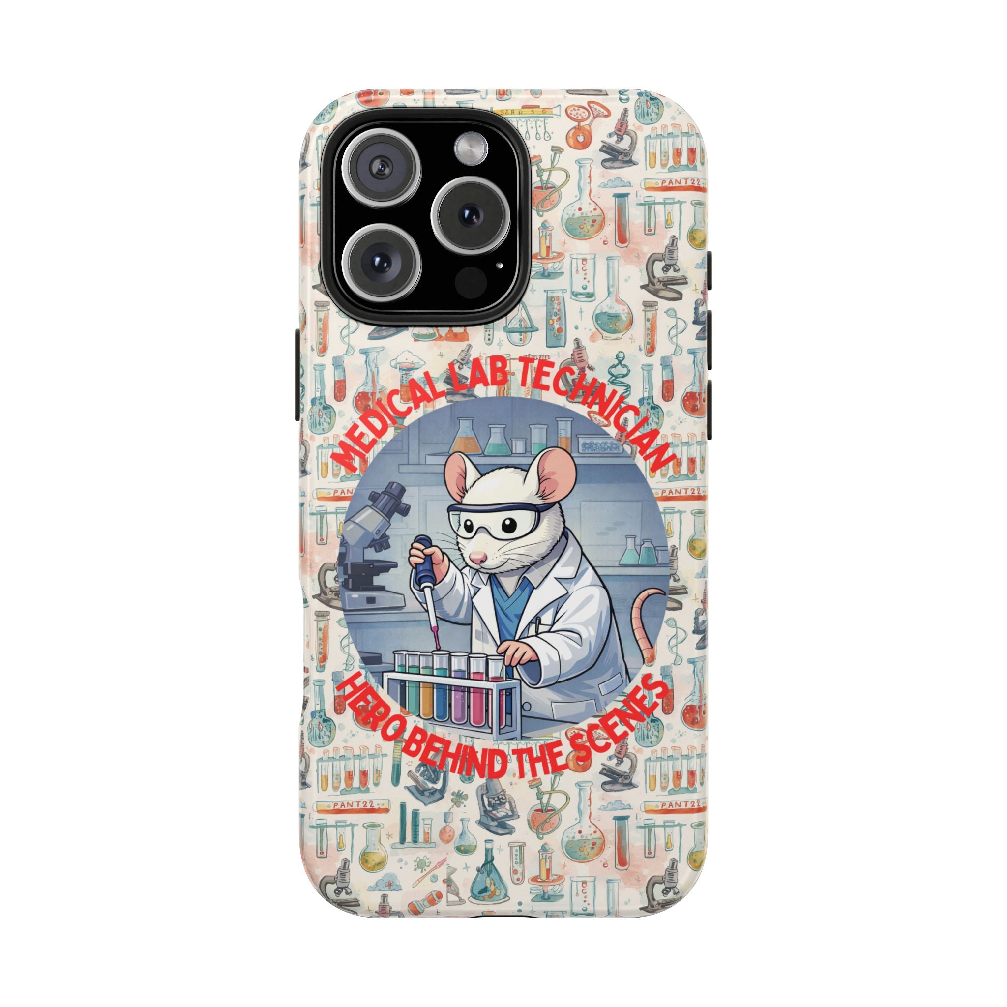 Medical Lab Technician Phone Case — "Lab Life" Cute Lab Mouse Design