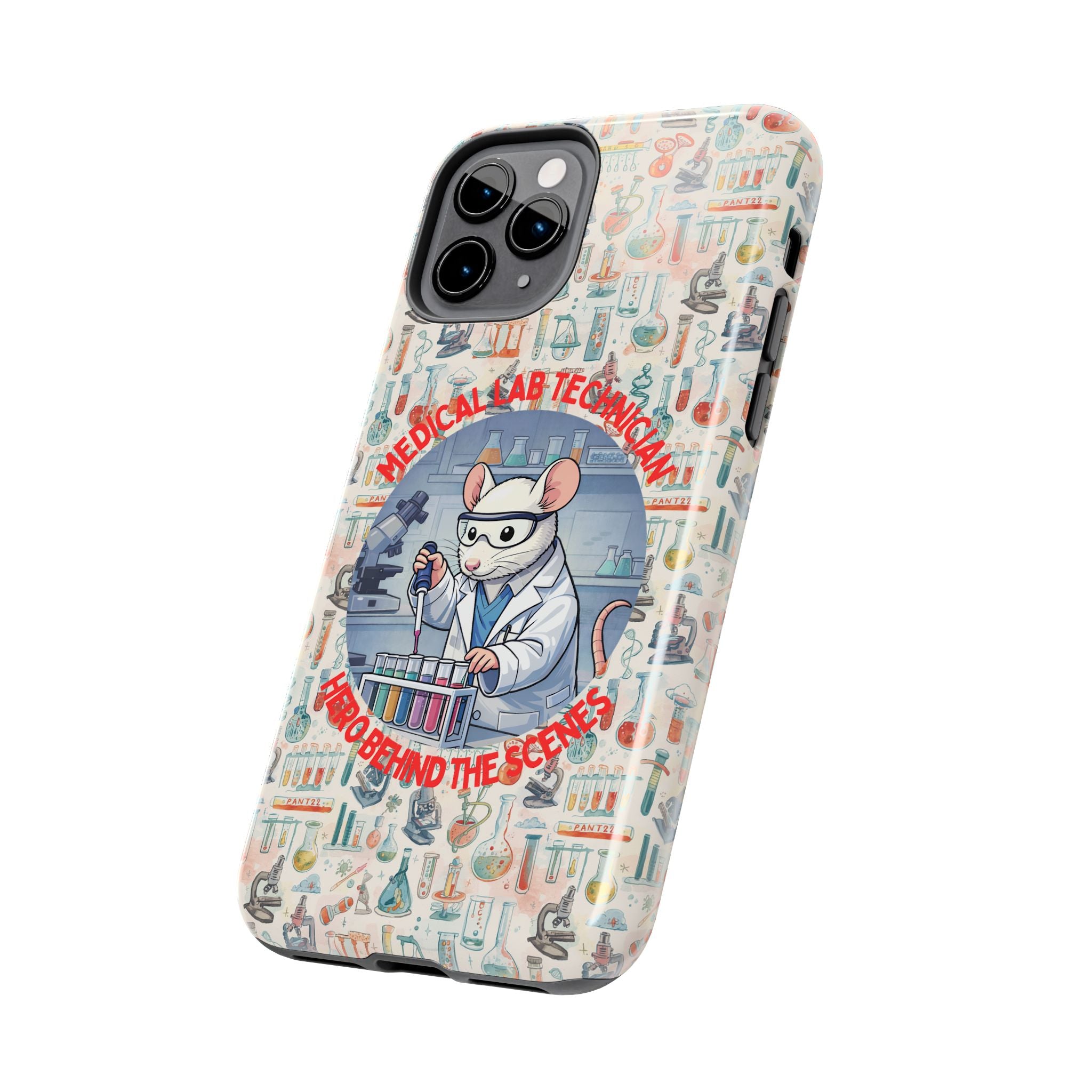 Medical Lab Technician Phone Case — "Lab Life" Cute Lab Mouse Design