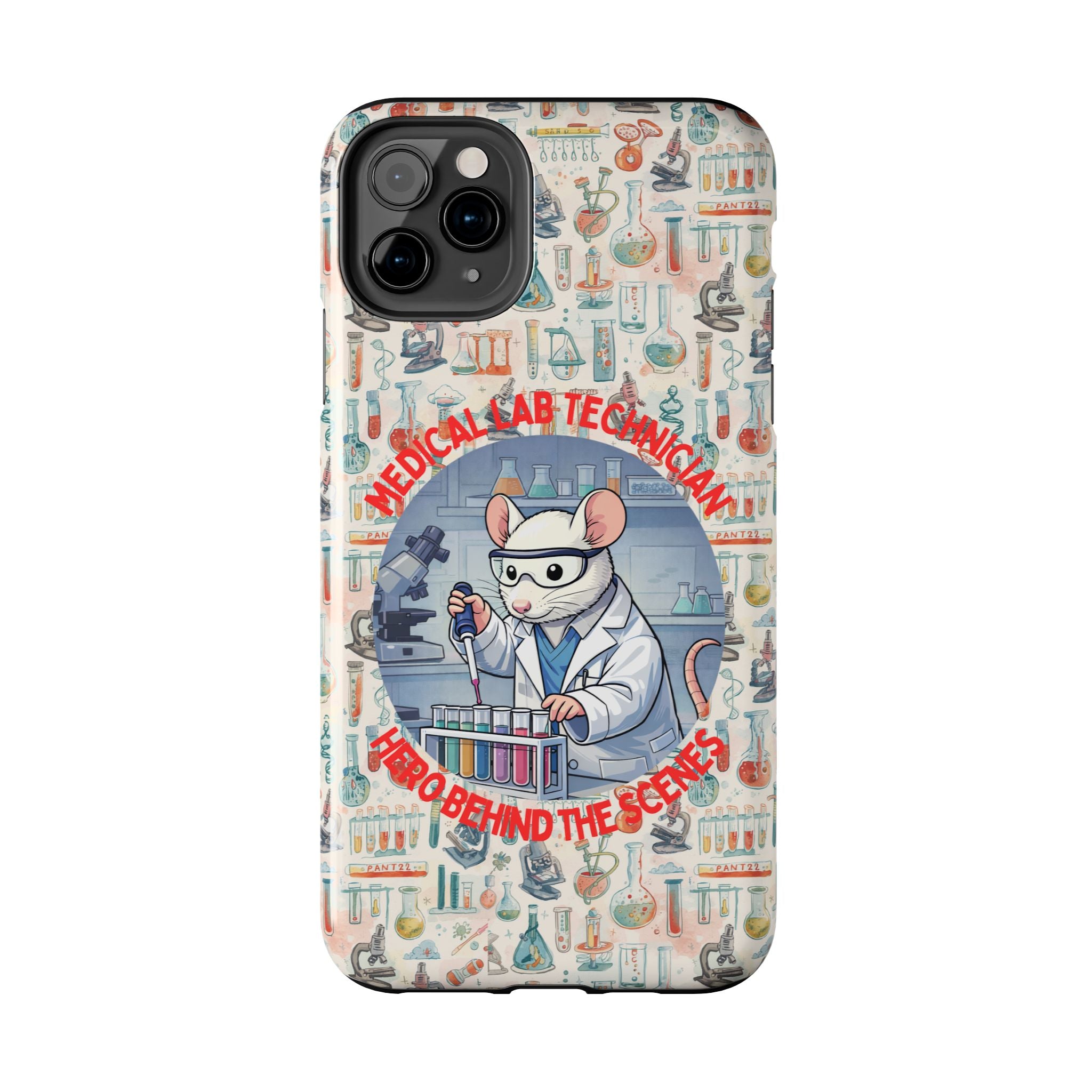 Medical Lab Technician Phone Case — "Lab Life" Cute Lab Mouse Design