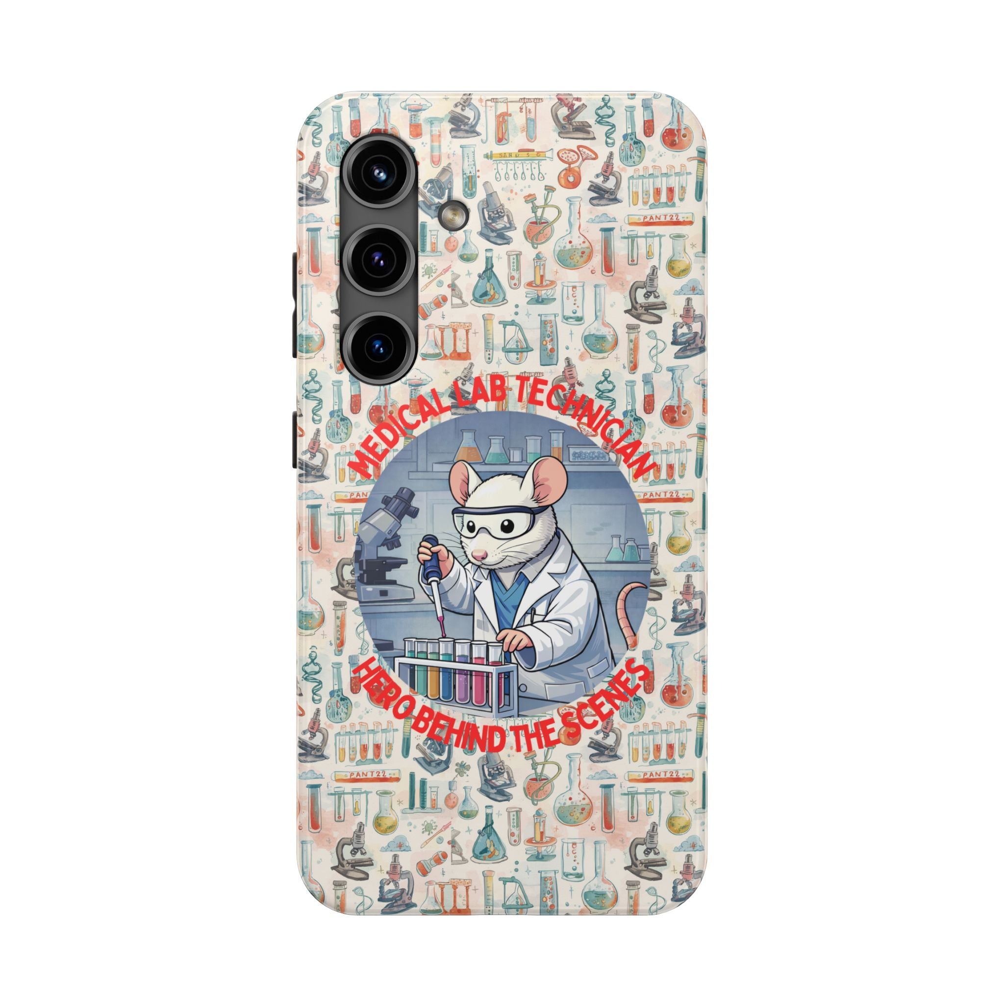 Medical Lab Technician Phone Case — "Lab Life" Cute Lab Mouse Design