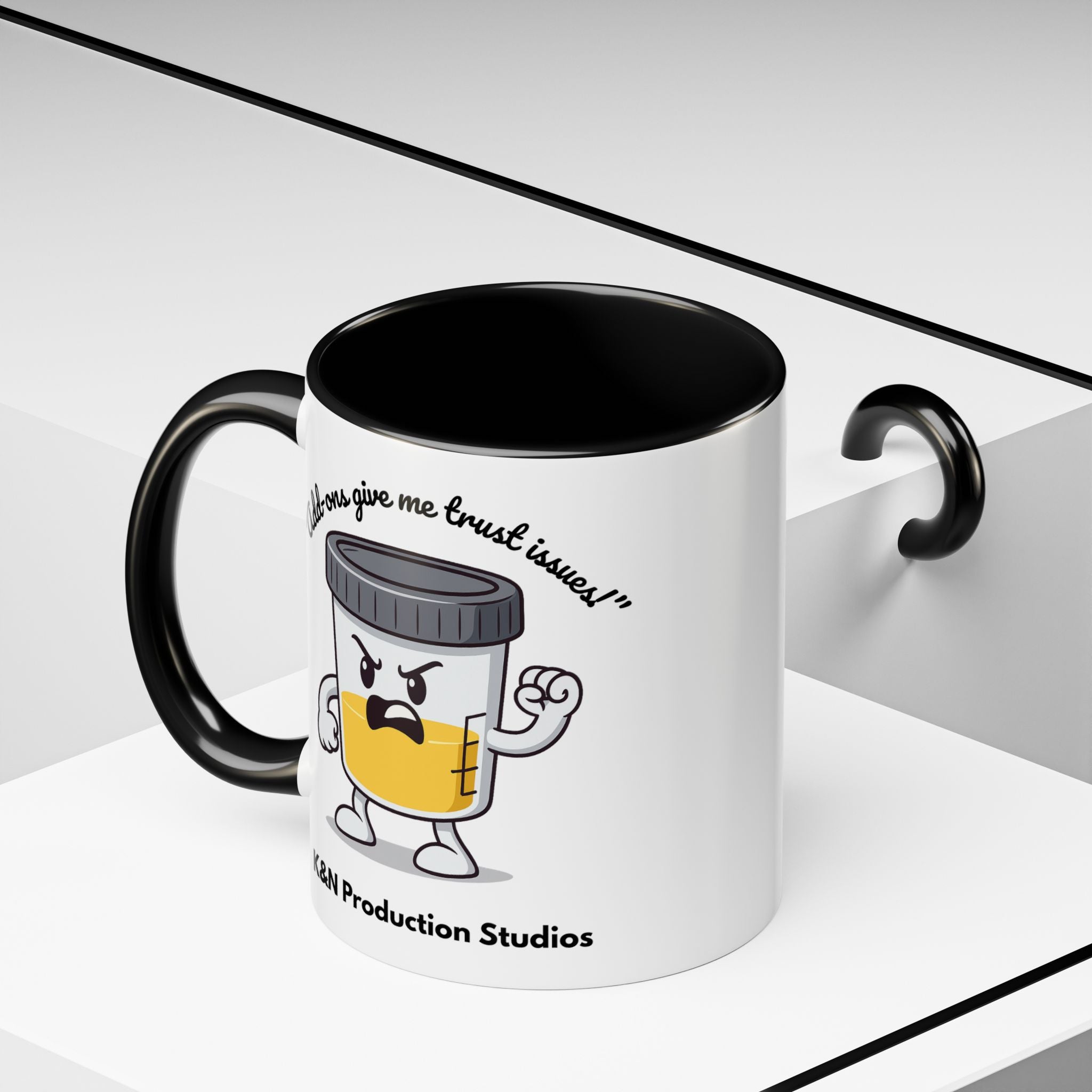 Max™ Double-Sided Specimen Cup Mug – “Add-Ons” Lab Humor by Lab Legends™