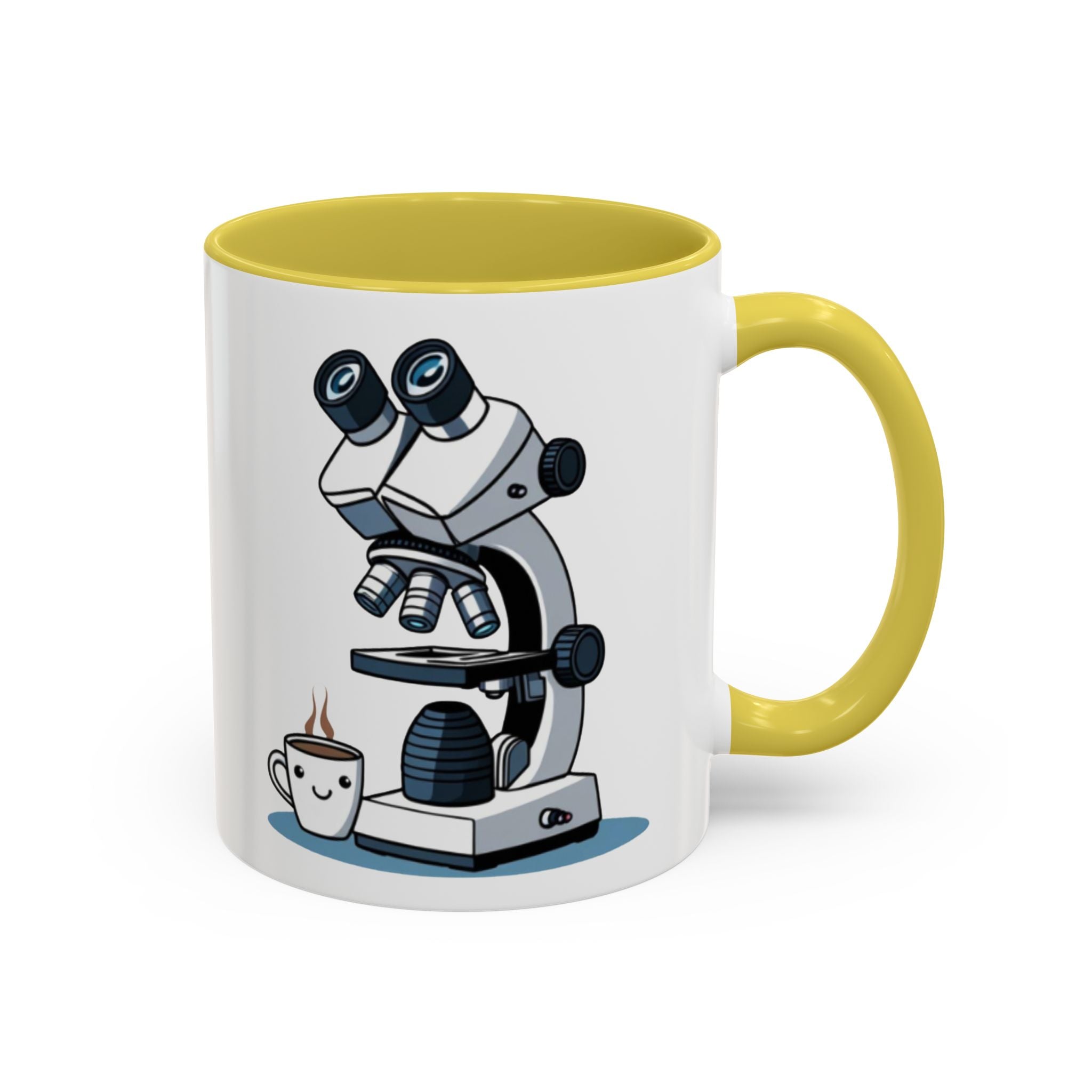 Microscope Coffee Mug — Cute Scientist Lab Drinkware (11oz & 15oz)