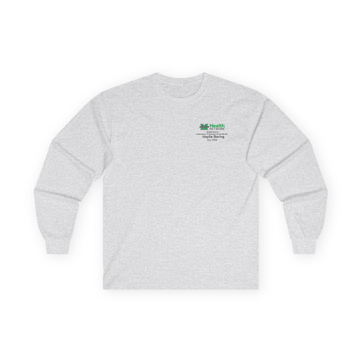 Marshall Health Network Rivers Health Laboratory Employee of the Month Long Sleeve Tee