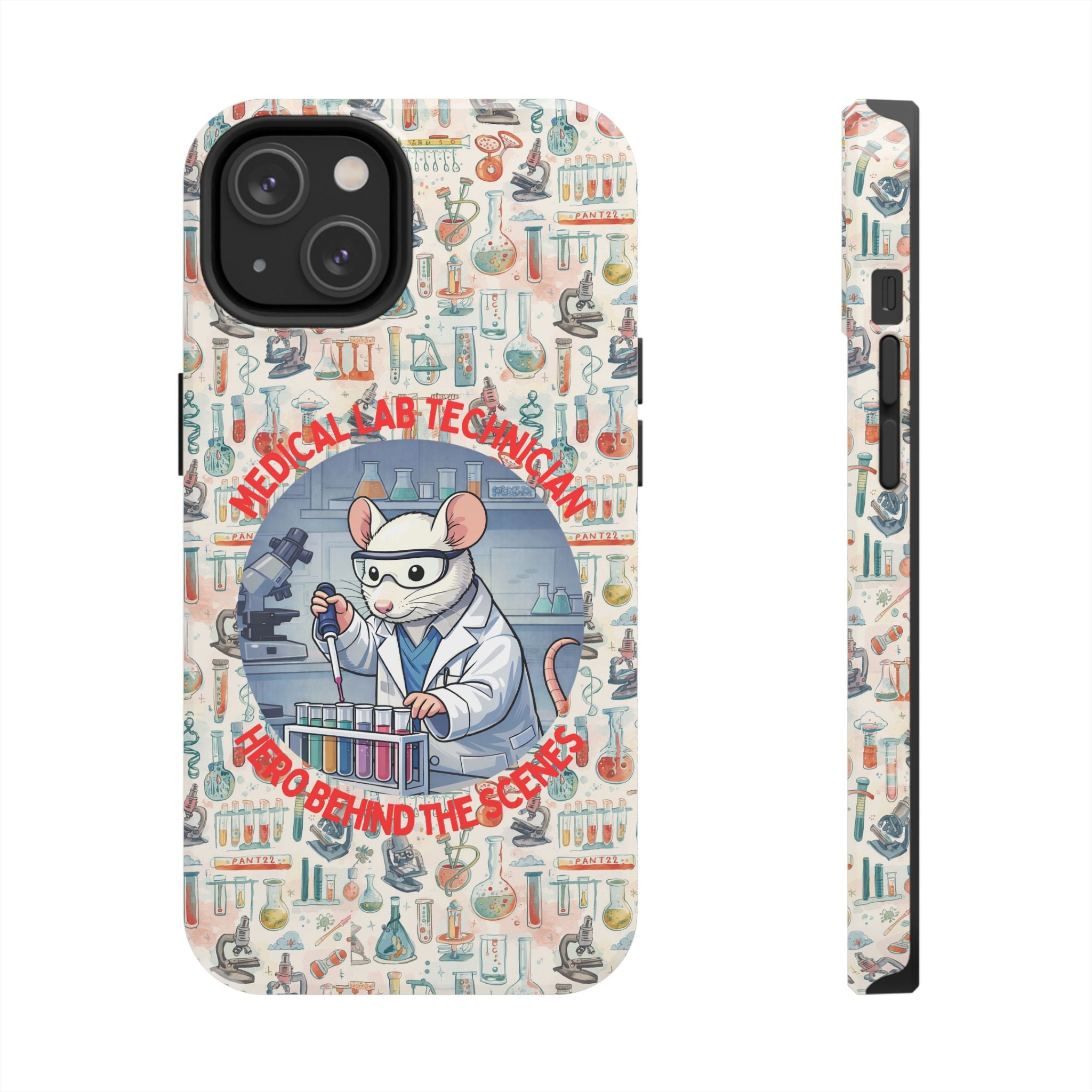 Medical Lab Technician Phone Case — "Lab Life" Cute Lab Mouse Design