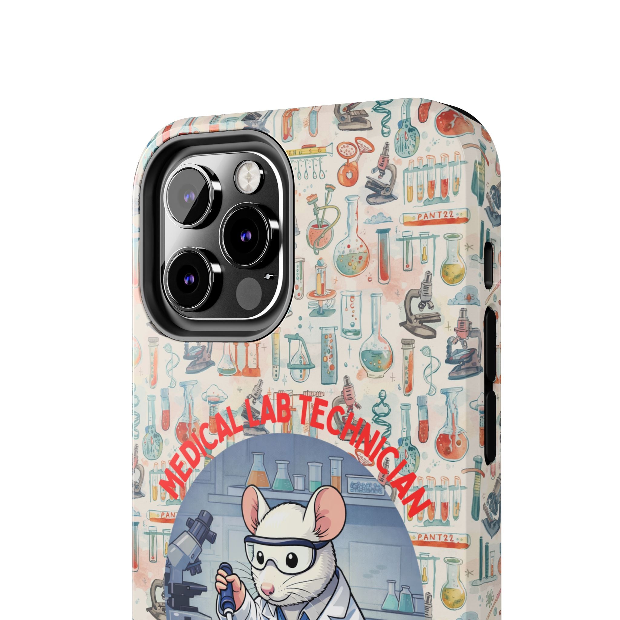 Medical Lab Technician Phone Case — "Lab Life" Cute Lab Mouse Design