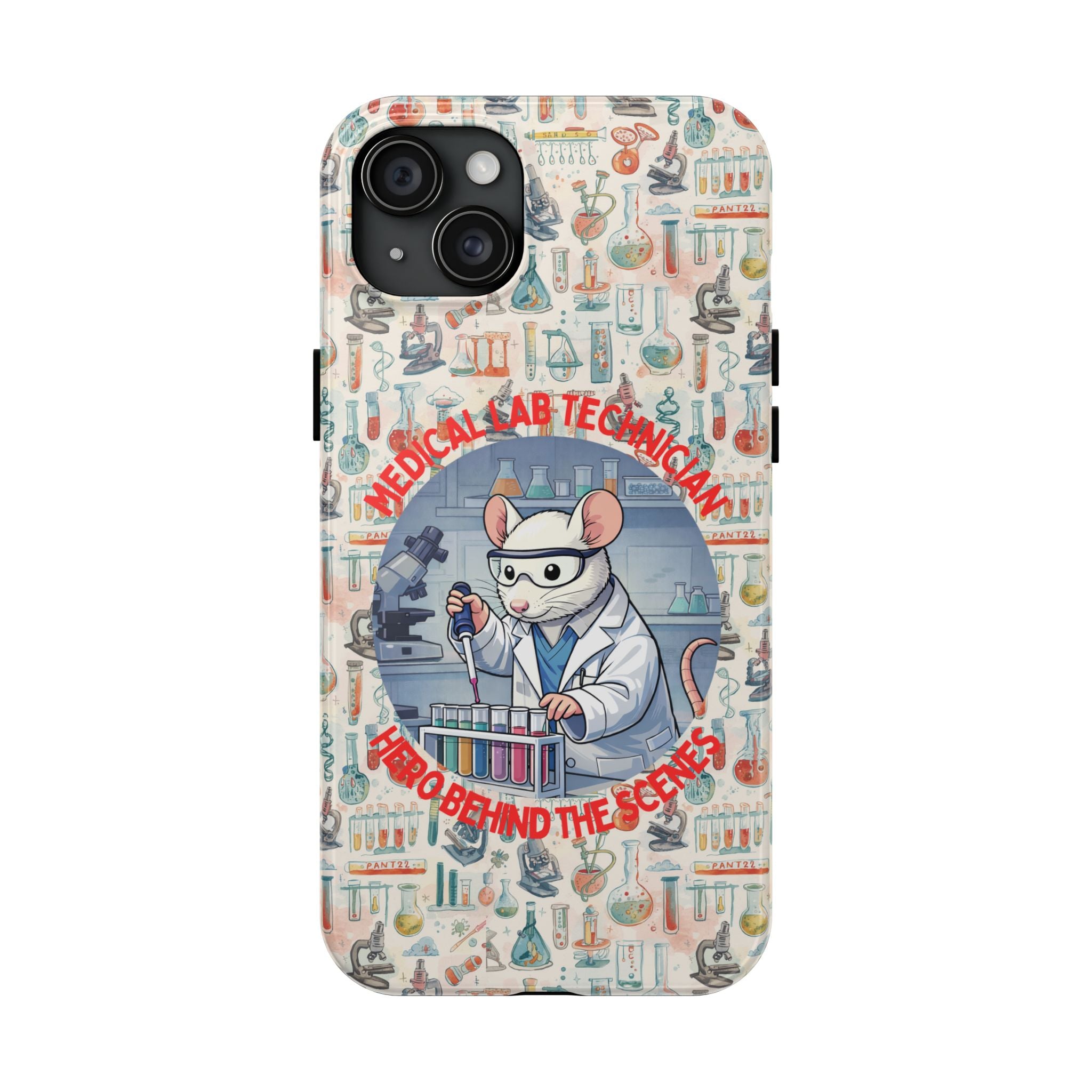 Medical Lab Technician Phone Case — "Lab Life" Cute Lab Mouse Design