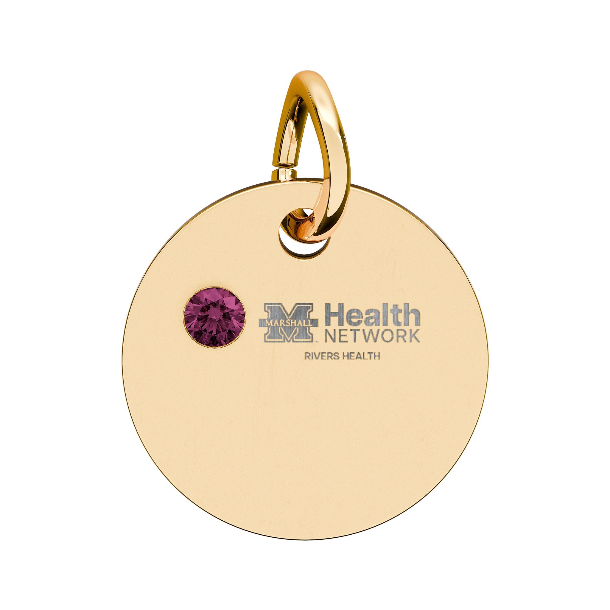 Marshall Health Network Rivers Health Laboratory Employee of the Month Birthstone Charm