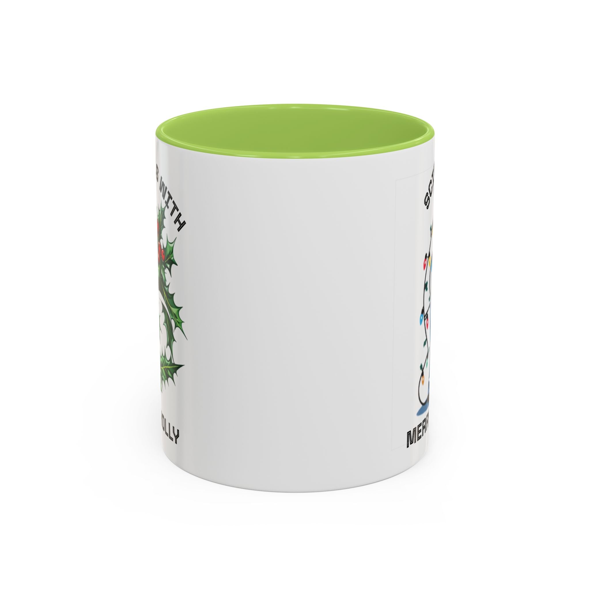 Festive Science Mug – “Science Is Lit” & “Deck the Halls” Dual-Sided Holiday Gift