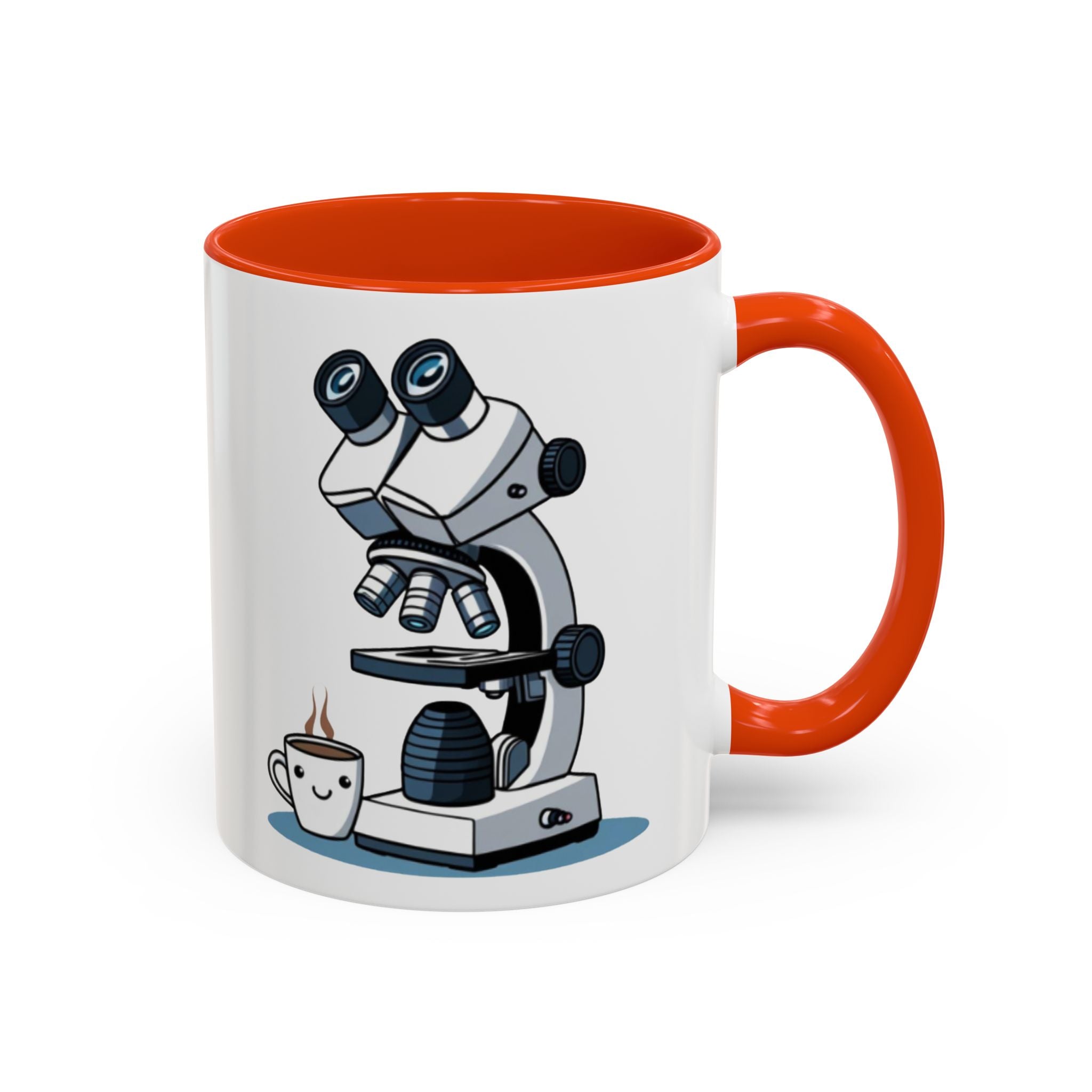 Microscope Coffee Mug — Cute Scientist Lab Drinkware (11oz & 15oz)