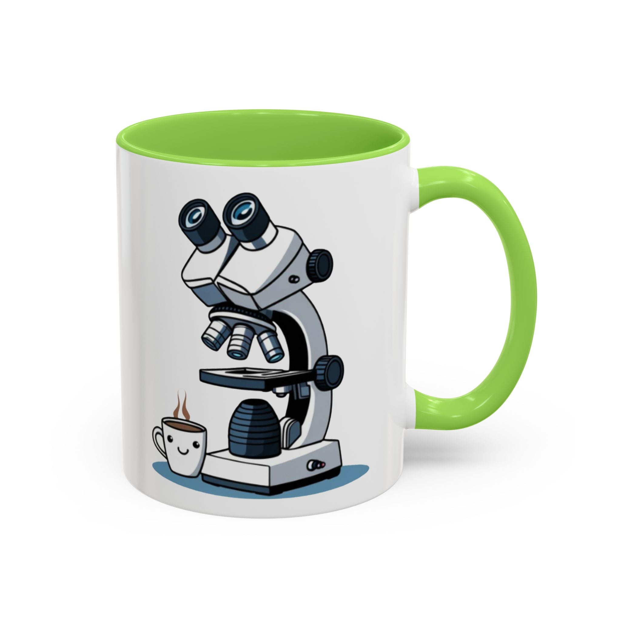 Microscope Coffee Mug — Cute Scientist Lab Drinkware (11oz & 15oz)