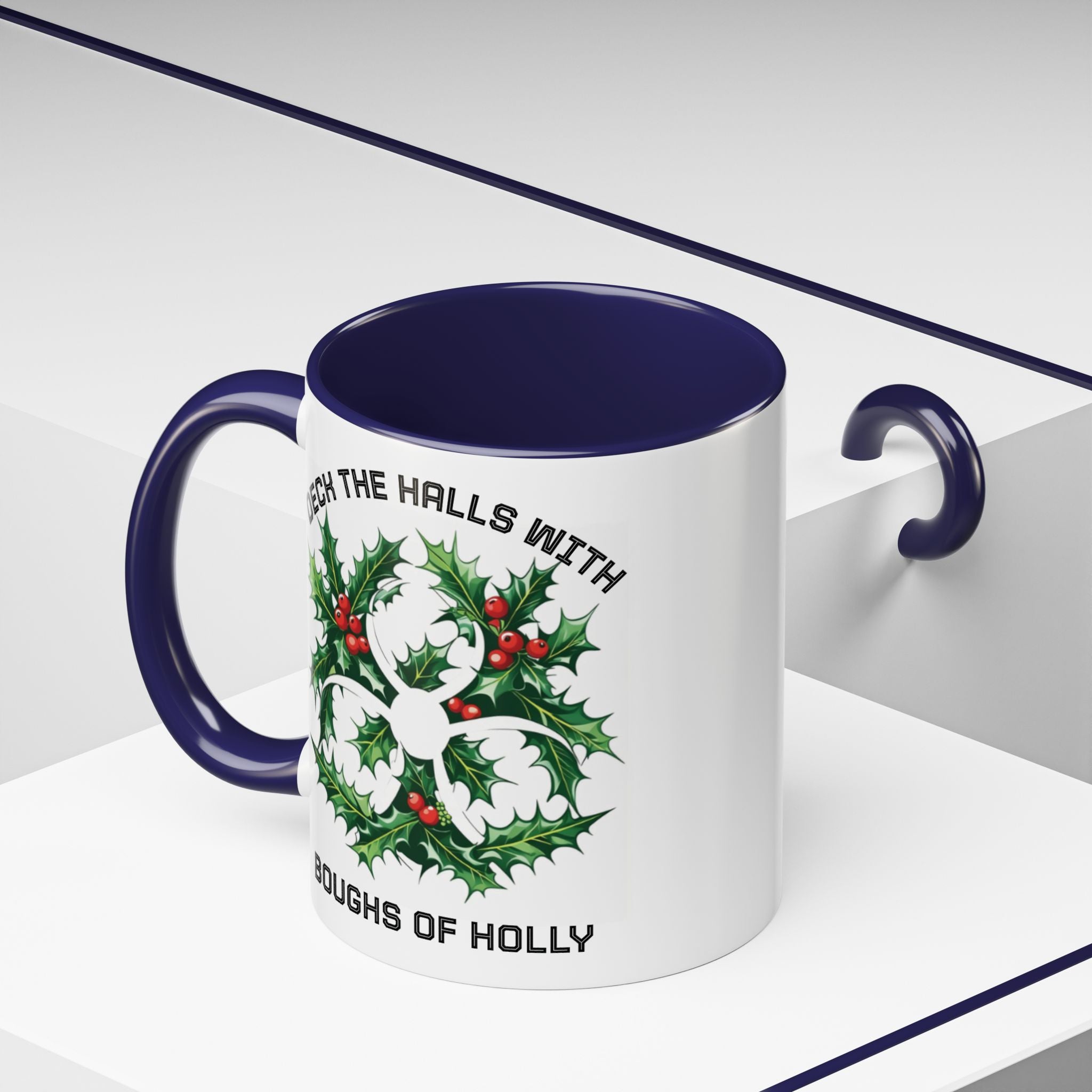 Festive Science Mug – “Science Is Lit” & “Deck the Halls” Dual-Sided Holiday Gift