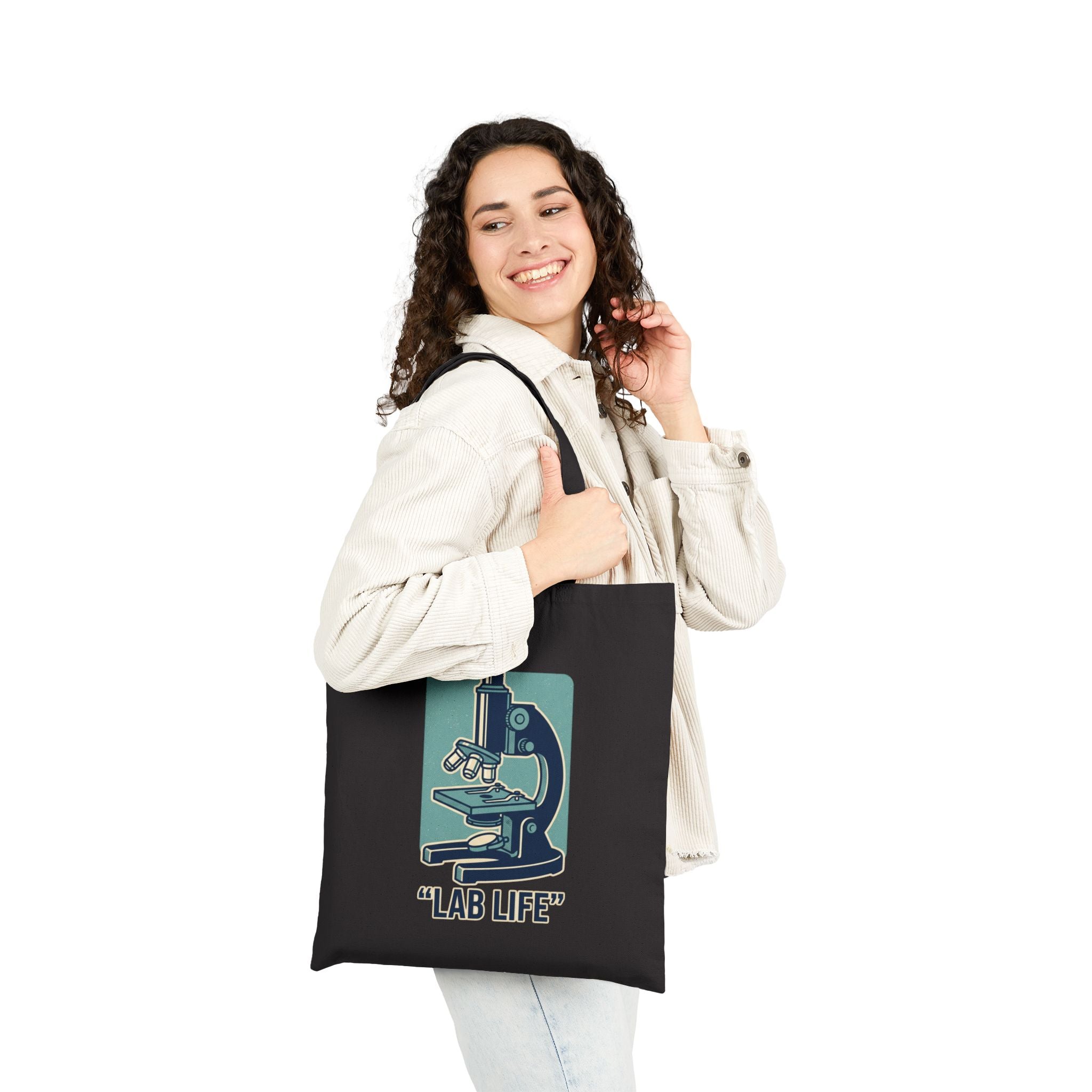 Medical Lab Technician Tote Bag — 'Lab Life' Cotton Canvas Tote, Hero Behind the Scenes Gift