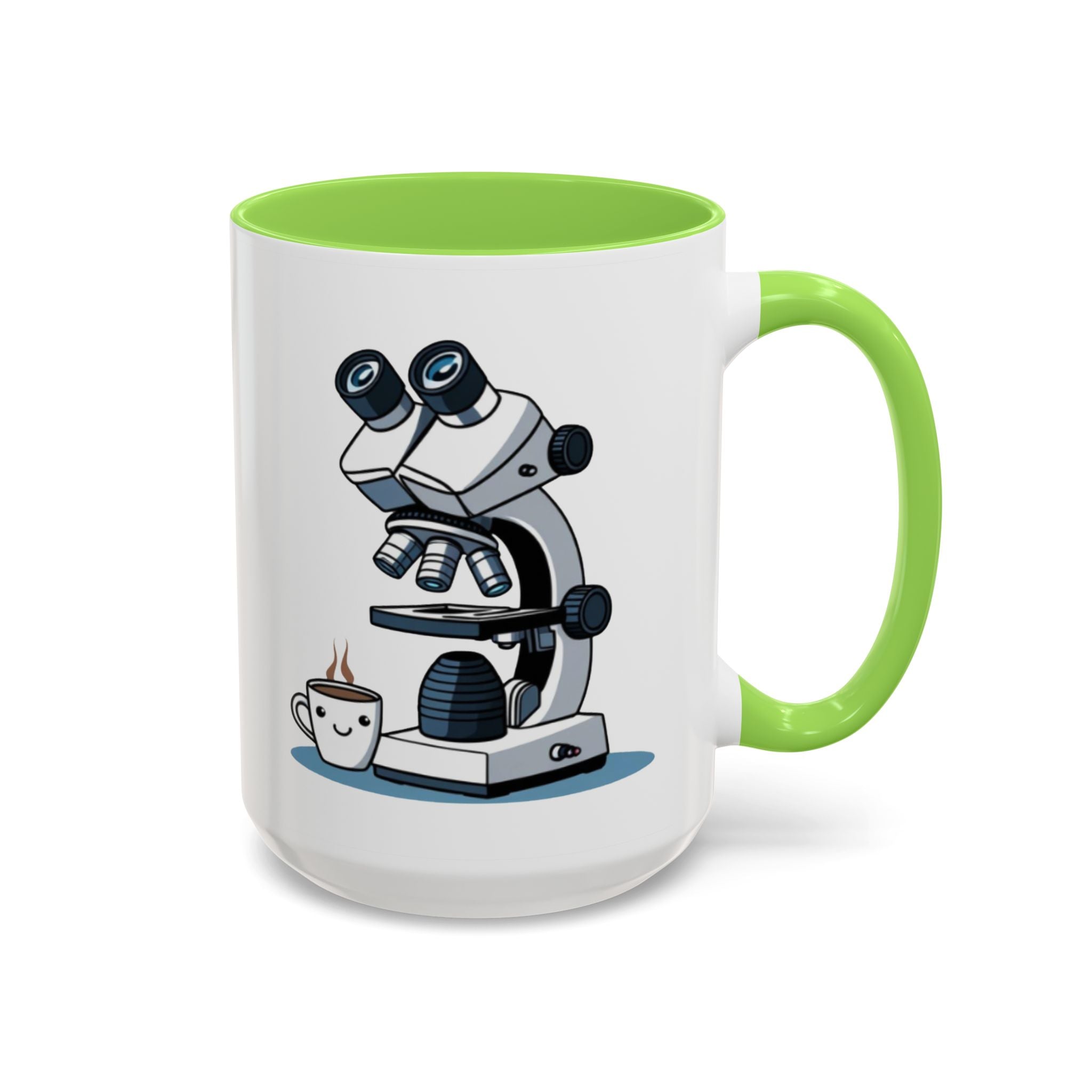 Microscope Coffee Mug — Cute Scientist Lab Drinkware (11oz & 15oz)