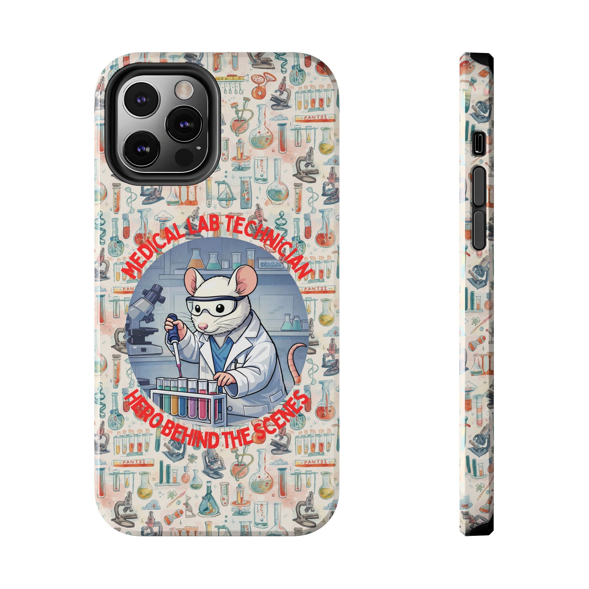 Medical Lab Technician Phone Case — "Lab Life" Cute Lab Mouse Design