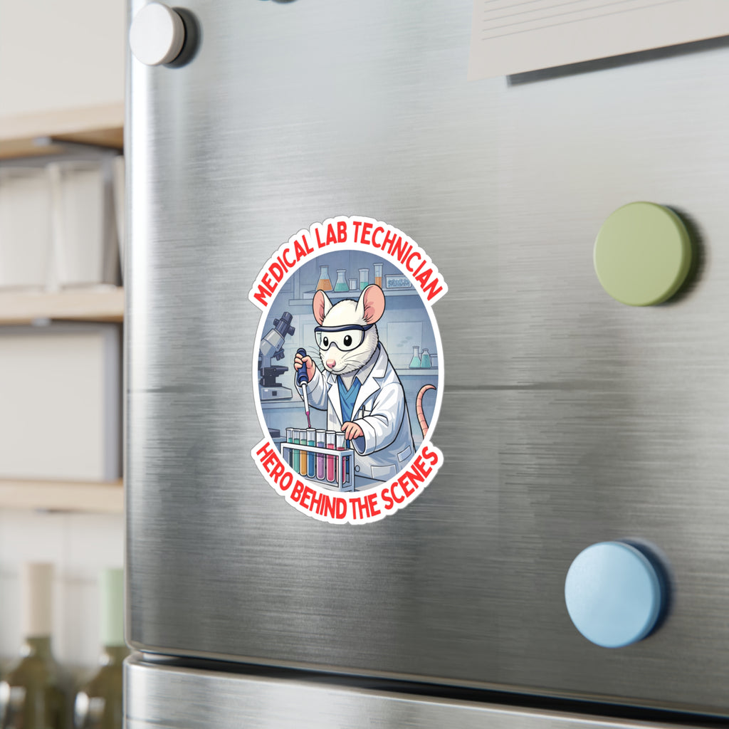 Medical Laboratory Technician 'Hero Behind the Scenes' Lab Rat Vinyl Decal