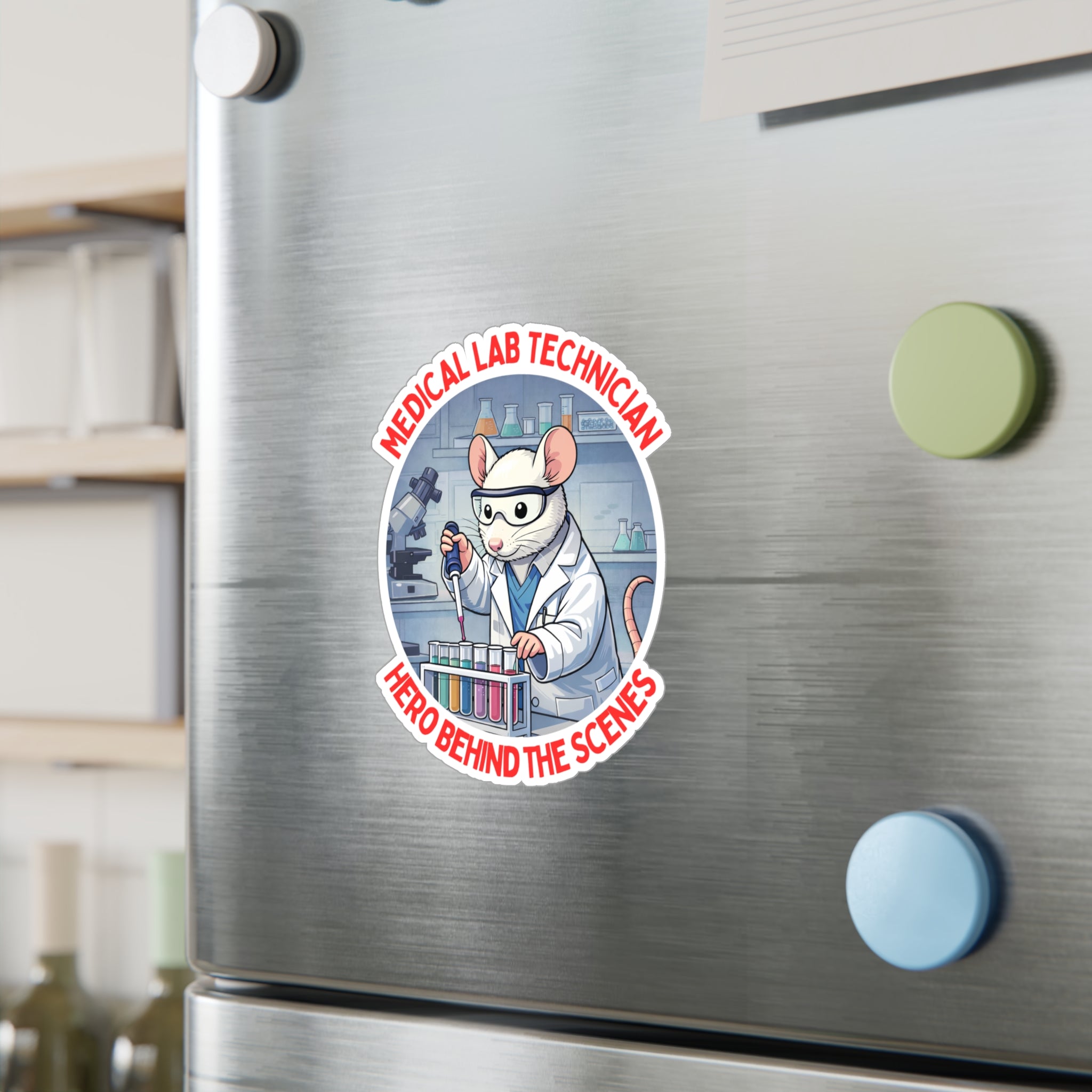 Medical Laboratory Technician 'Hero Behind the Scenes' Lab Rat Vinyl Decal