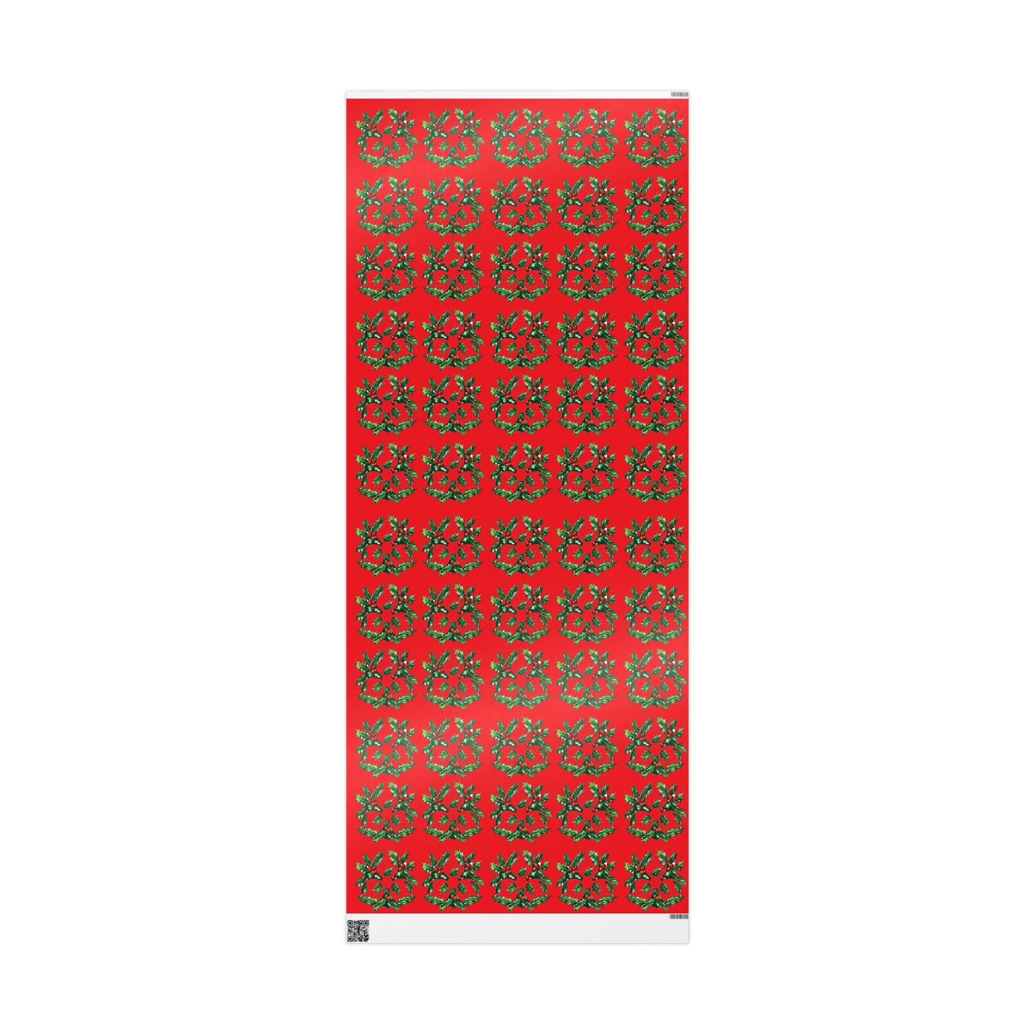 Biohazard Holly Wrapping Paper – Festive Science Gift Wrap with Berries & Leaves