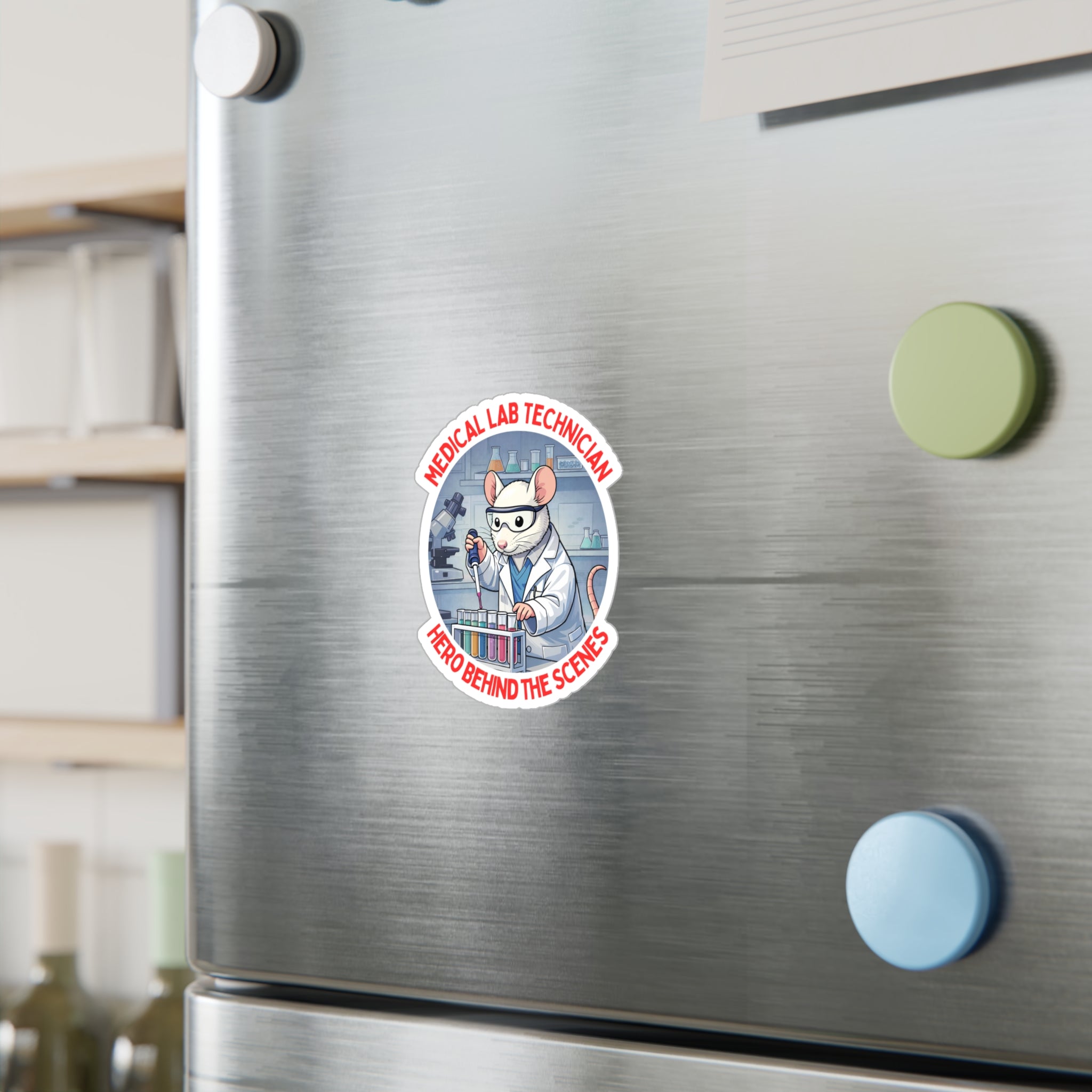 Medical Laboratory Technician 'Hero Behind the Scenes' Lab Rat Vinyl Decal