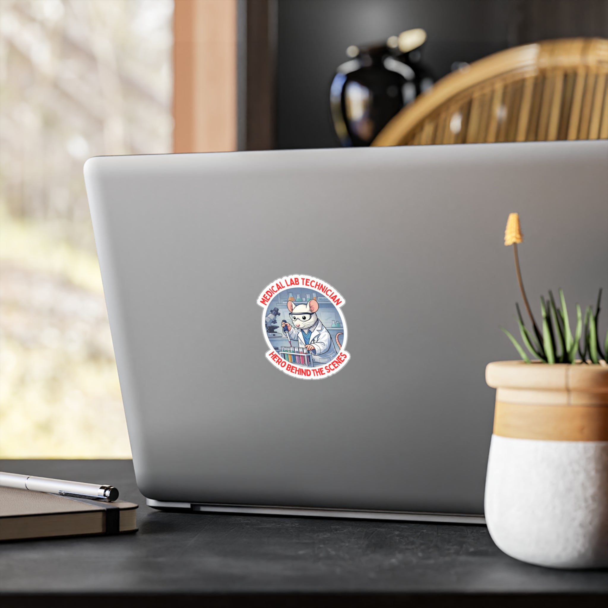 Medical Laboratory Technician 'Hero Behind the Scenes' Lab Rat Vinyl Decal