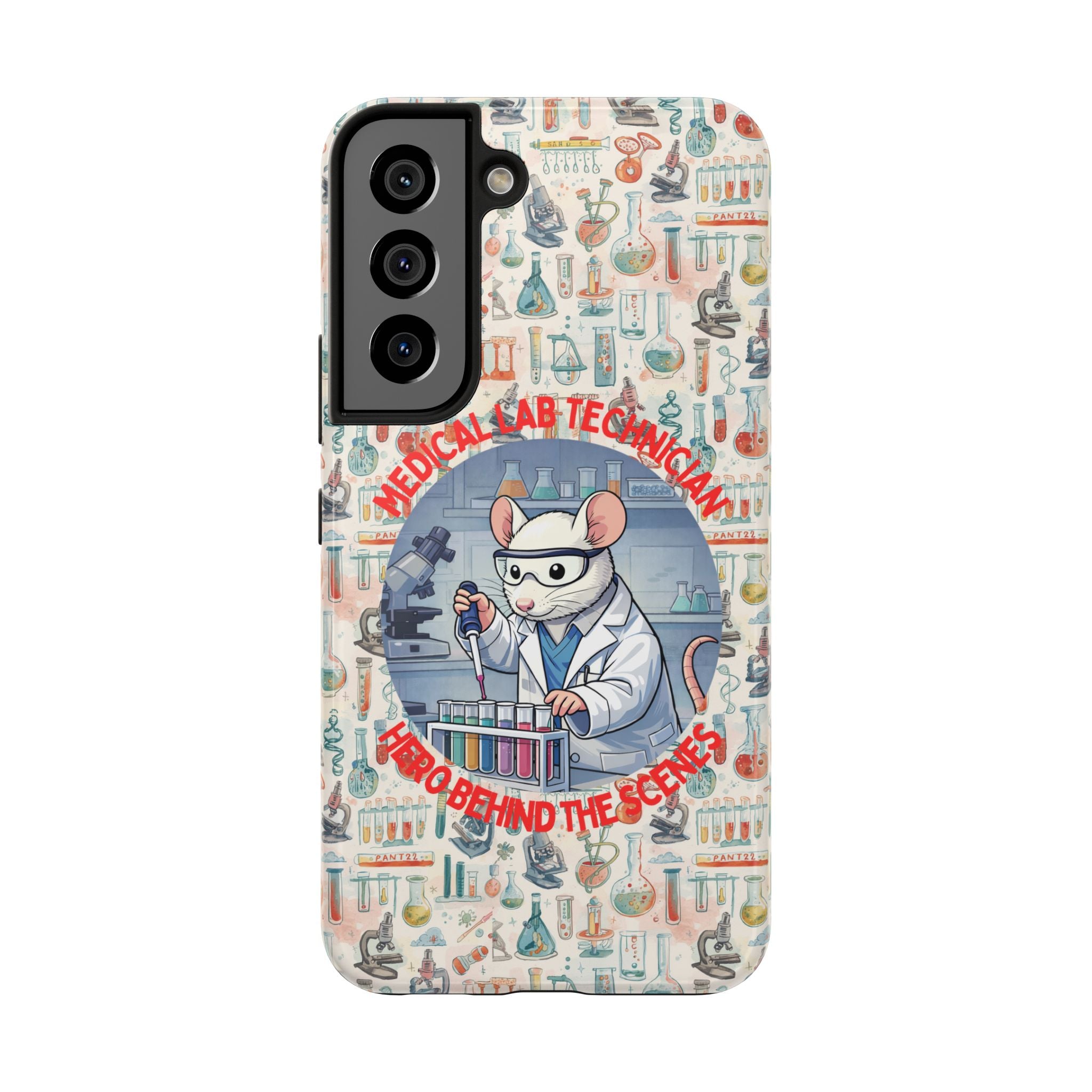 Medical Lab Technician Phone Case — "Lab Life" Cute Lab Mouse Design