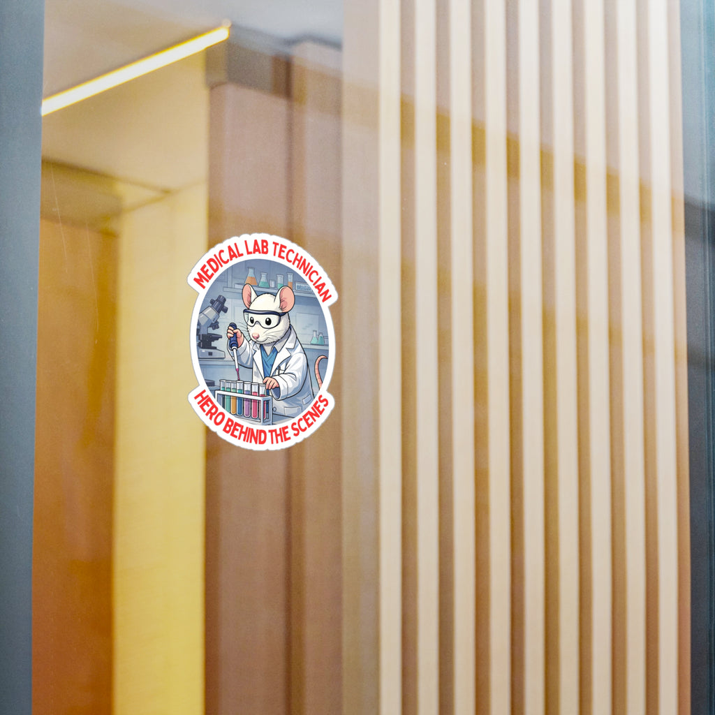 Medical Laboratory Technician 'Hero Behind the Scenes' Lab Rat Vinyl Decal
