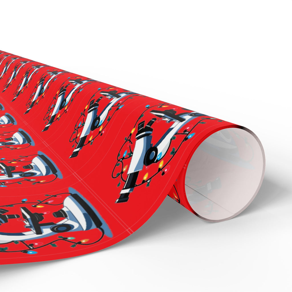 Festive Microscope Gift Wrap – Holiday Wrapping Paper for Curious Minds
