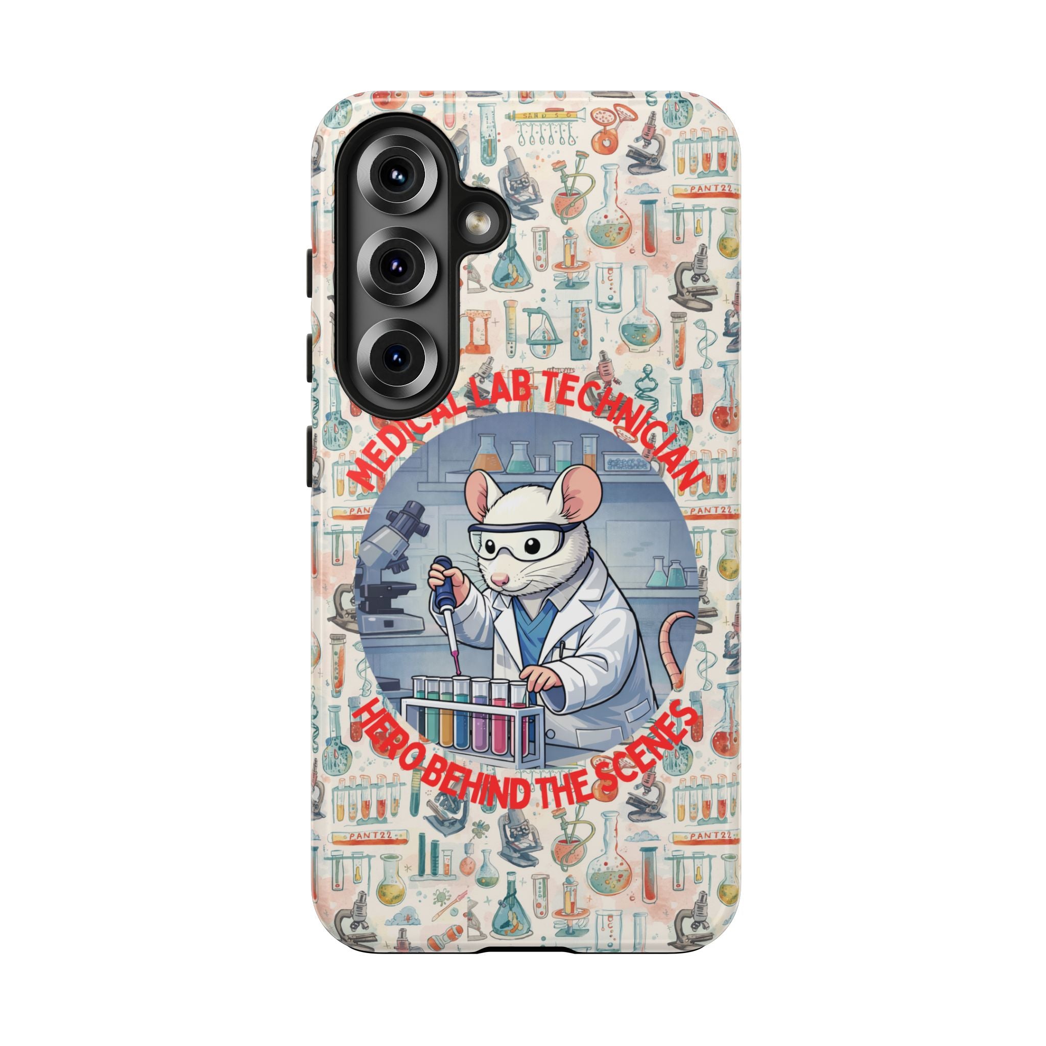Medical Lab Technician Phone Case — "Lab Life" Cute Lab Mouse Design