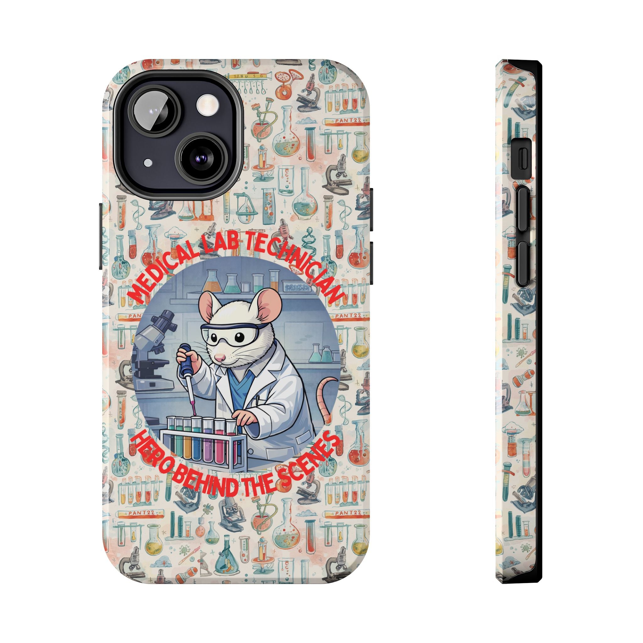 Medical Lab Technician Phone Case — "Lab Life" Cute Lab Mouse Design