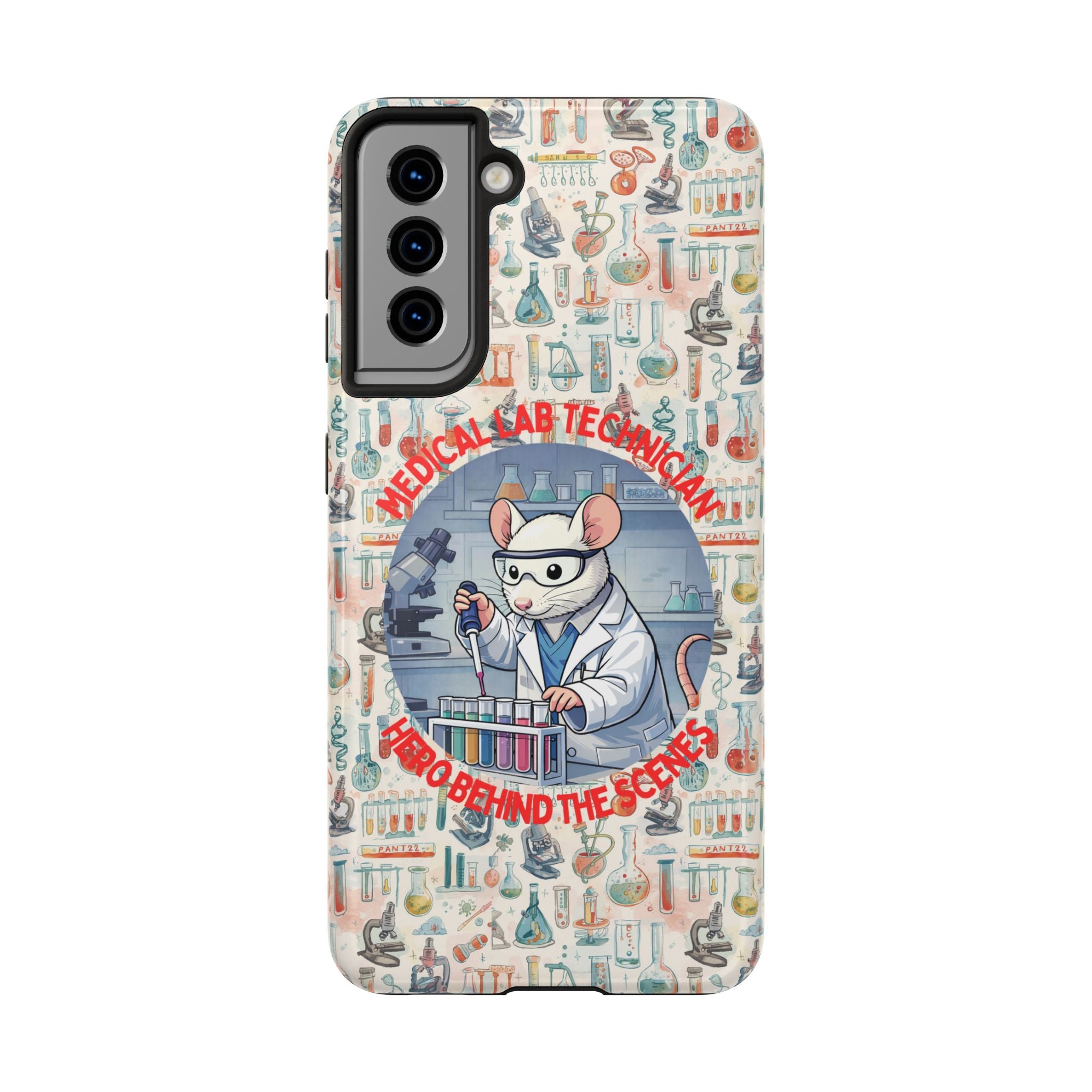 Medical Lab Technician Phone Case — "Lab Life" Cute Lab Mouse Design