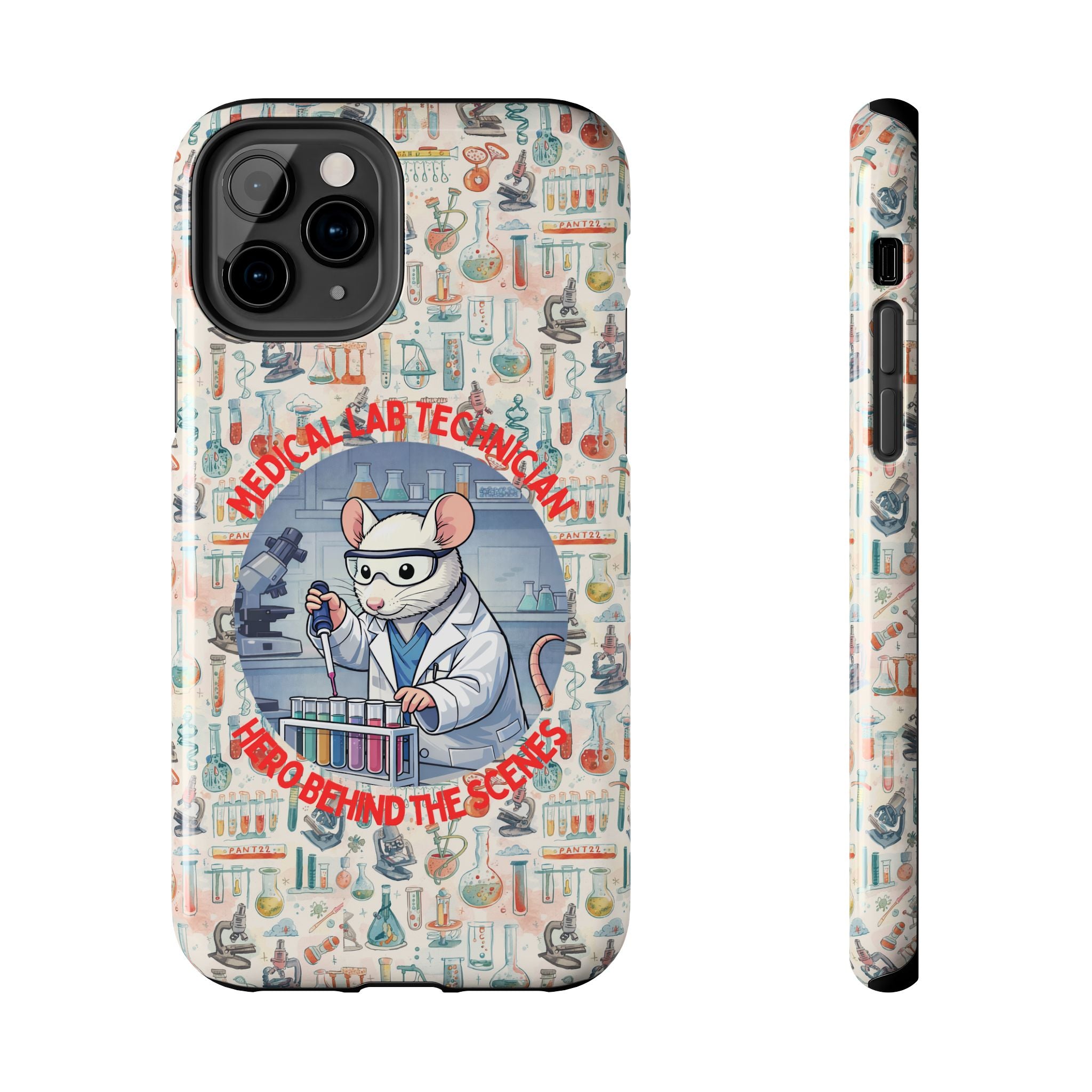 Medical Lab Technician Phone Case — "Lab Life" Cute Lab Mouse Design