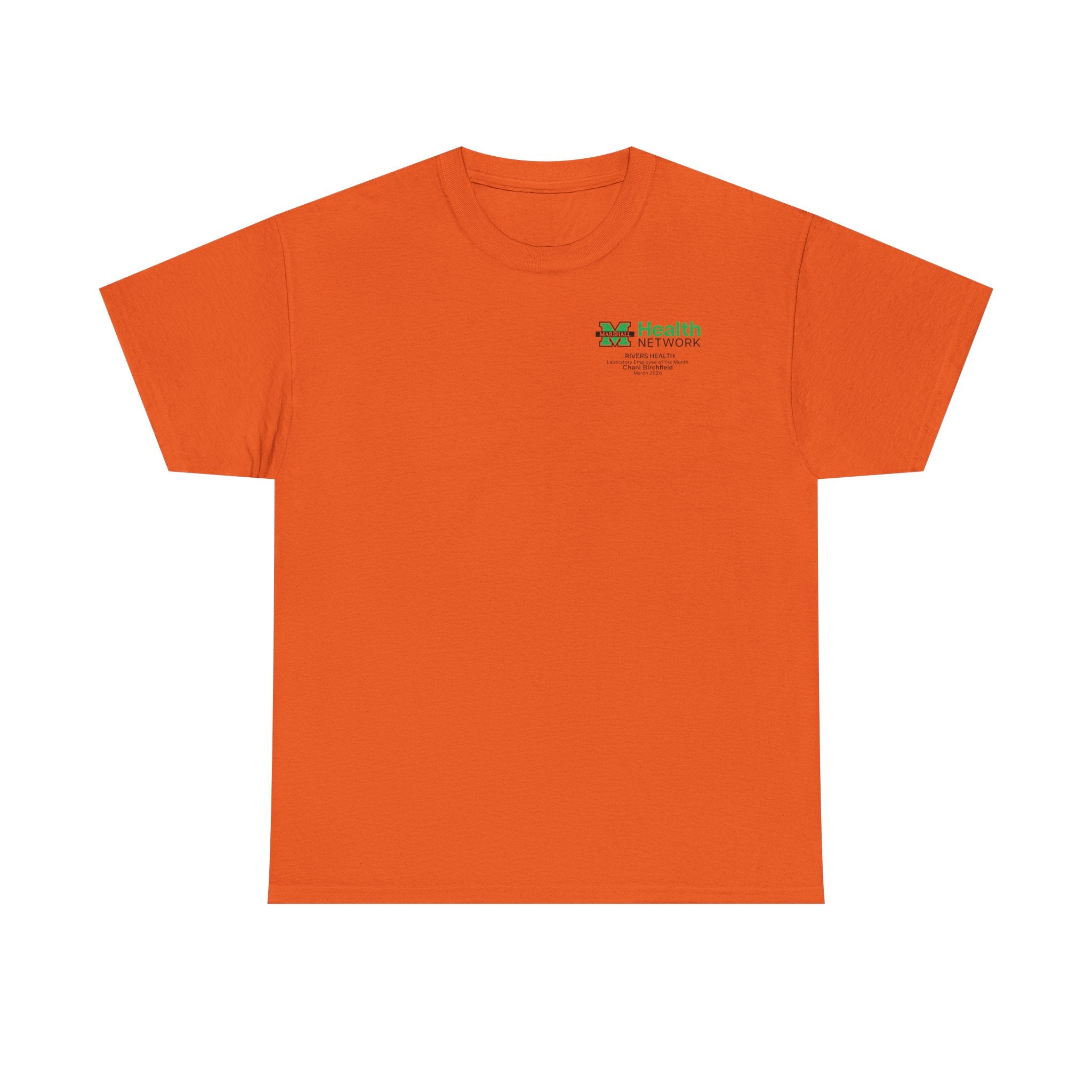 Marshall Health Network Rivers Health Laboratory Employee of the Month Classic Cotton T-Shirt