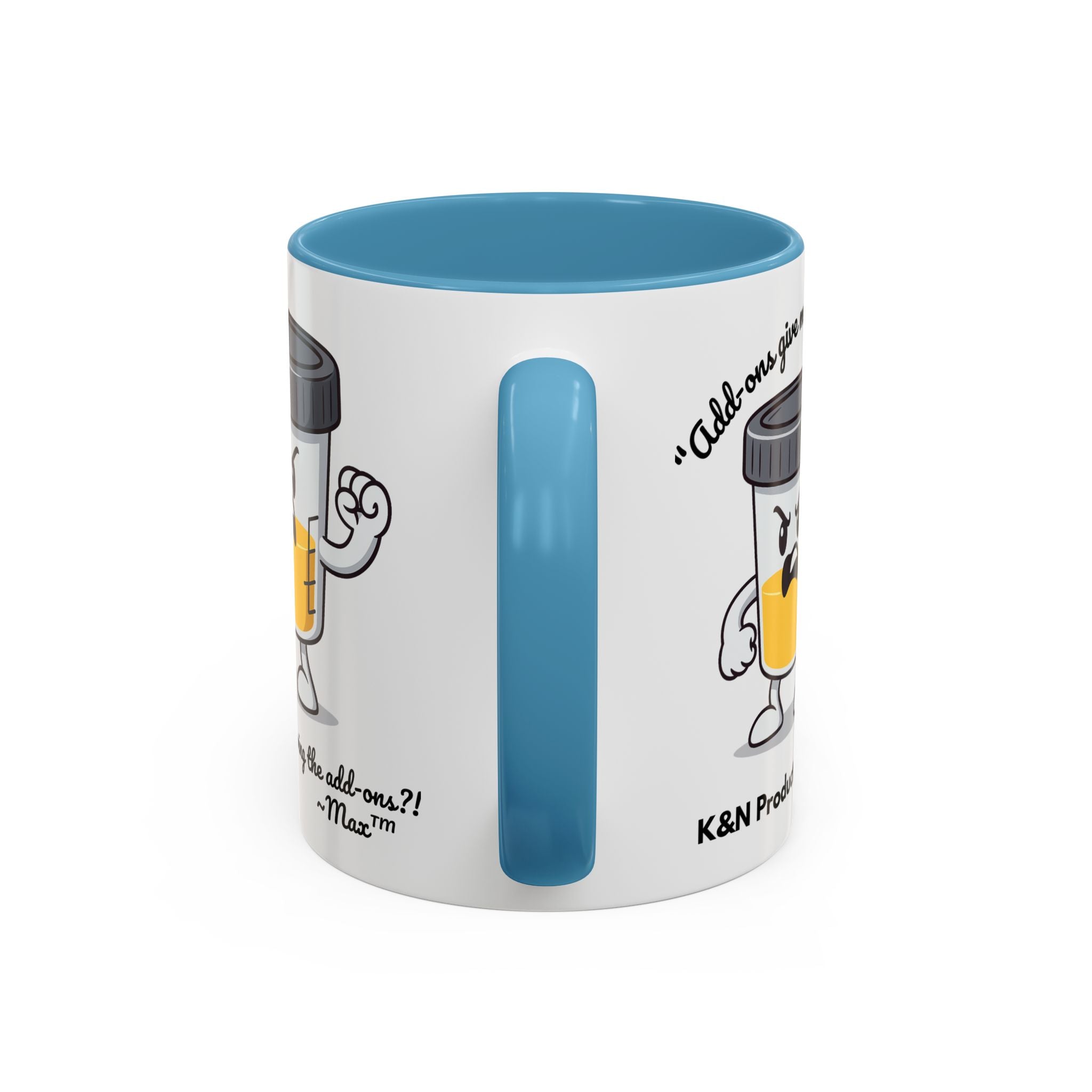 Max™ Double-Sided Specimen Cup Mug – “Add-Ons” Lab Humor by Lab Legends™