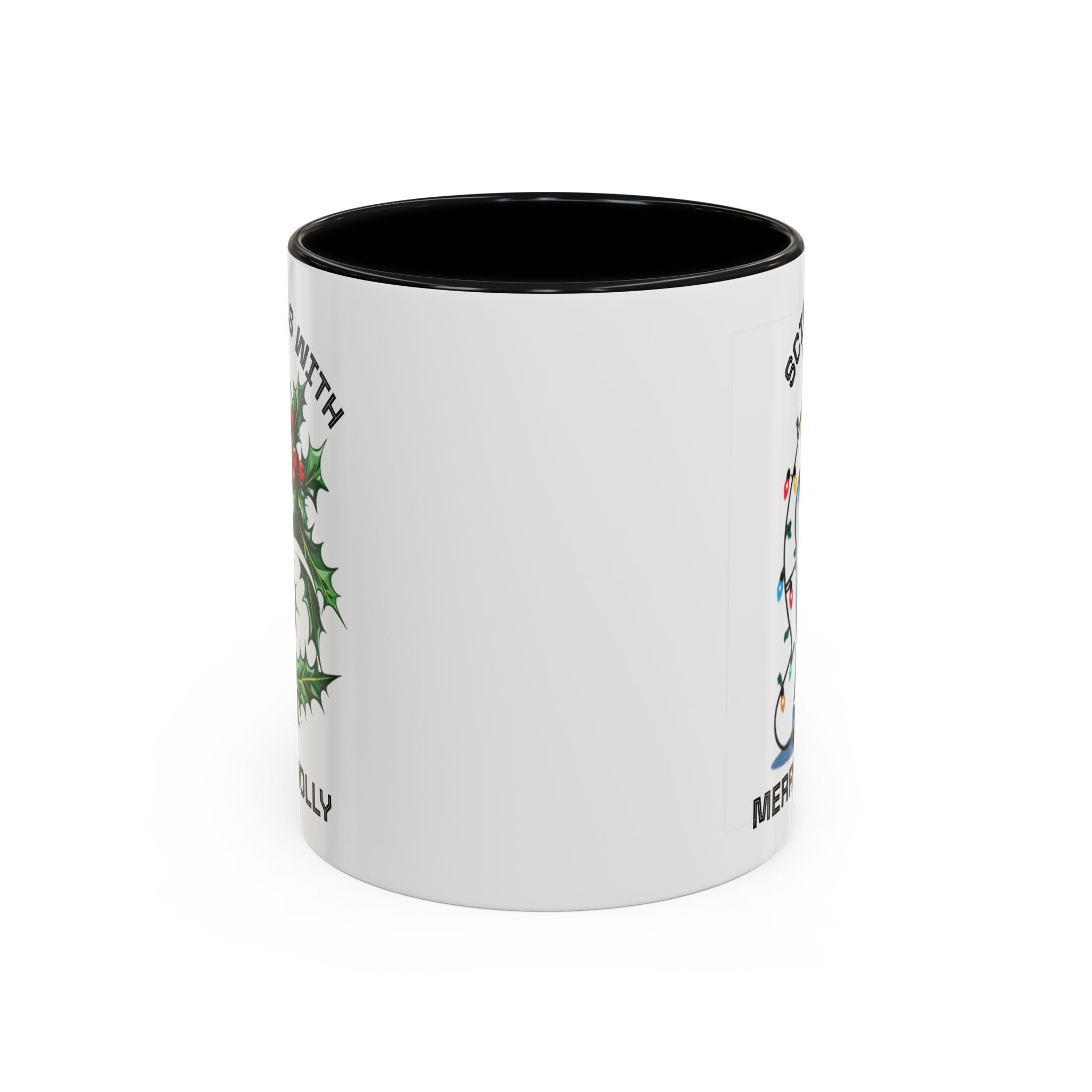 Festive Science Mug – “Science Is Lit” & “Deck the Halls” Dual-Sided Holiday Gift