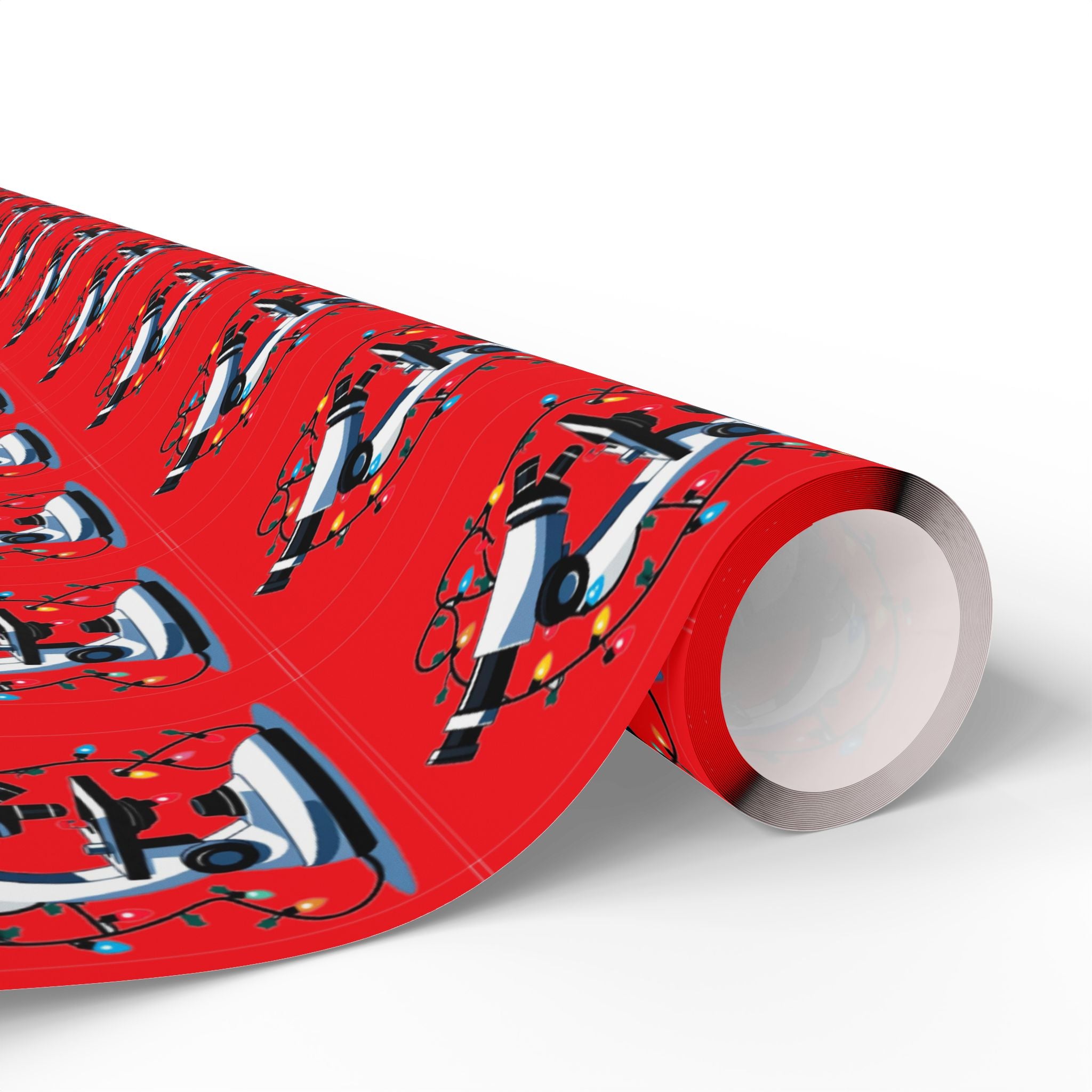 Festive Microscope Gift Wrap – Holiday Wrapping Paper for Curious Minds