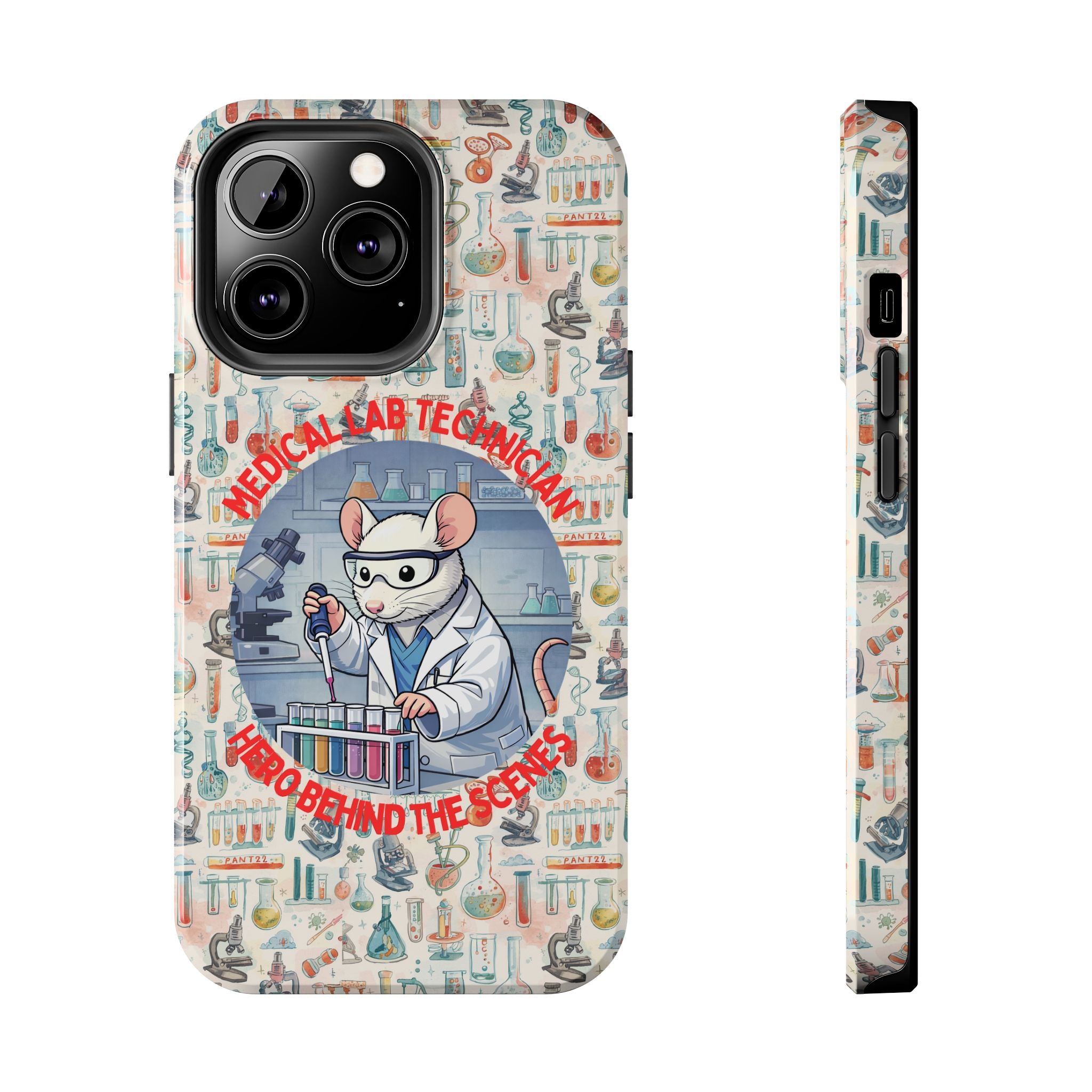Medical Lab Technician Phone Case — "Lab Life" Cute Lab Mouse Design