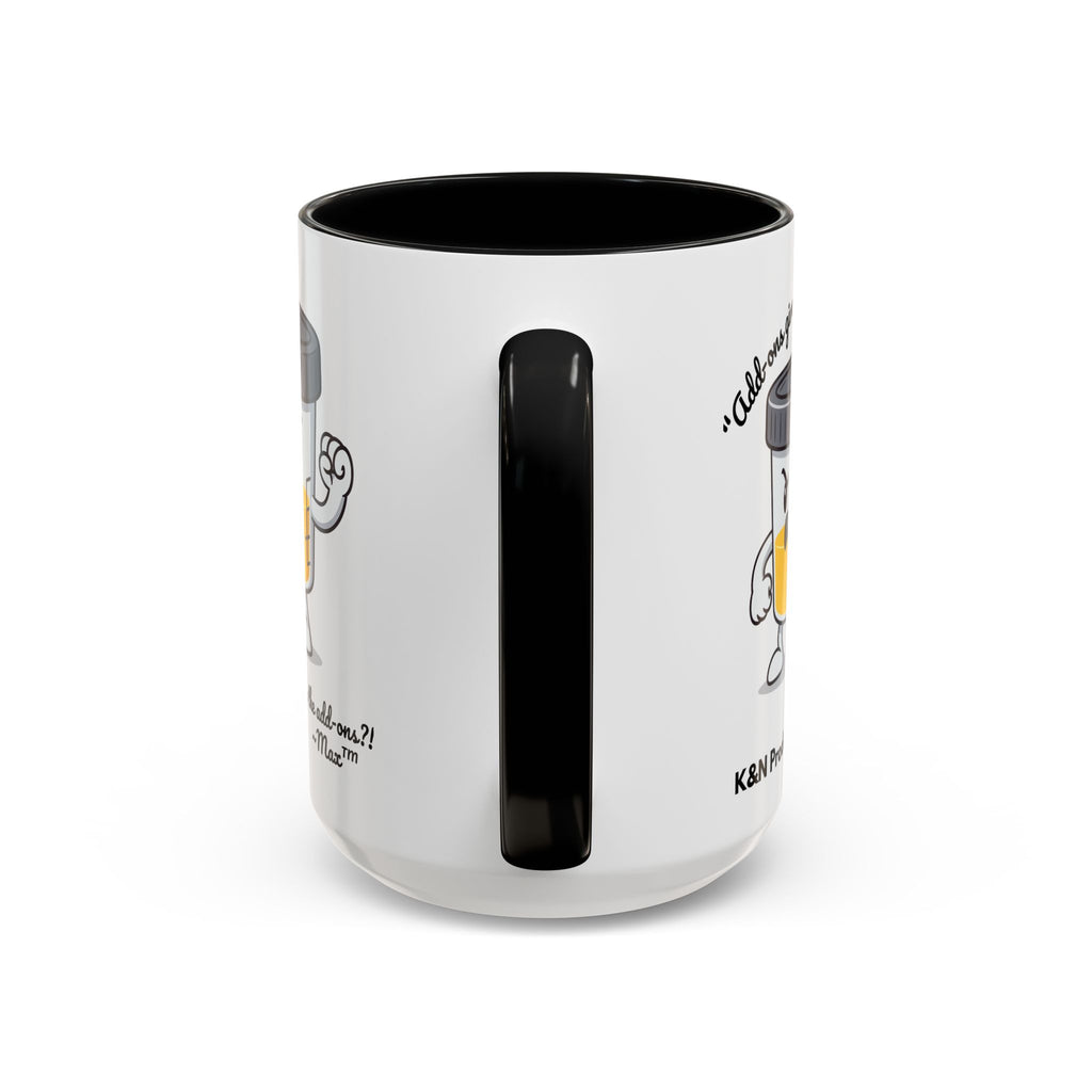 Max™ Double-Sided Specimen Cup Mug – “Add-Ons” Lab Humor by Lab Legends™
