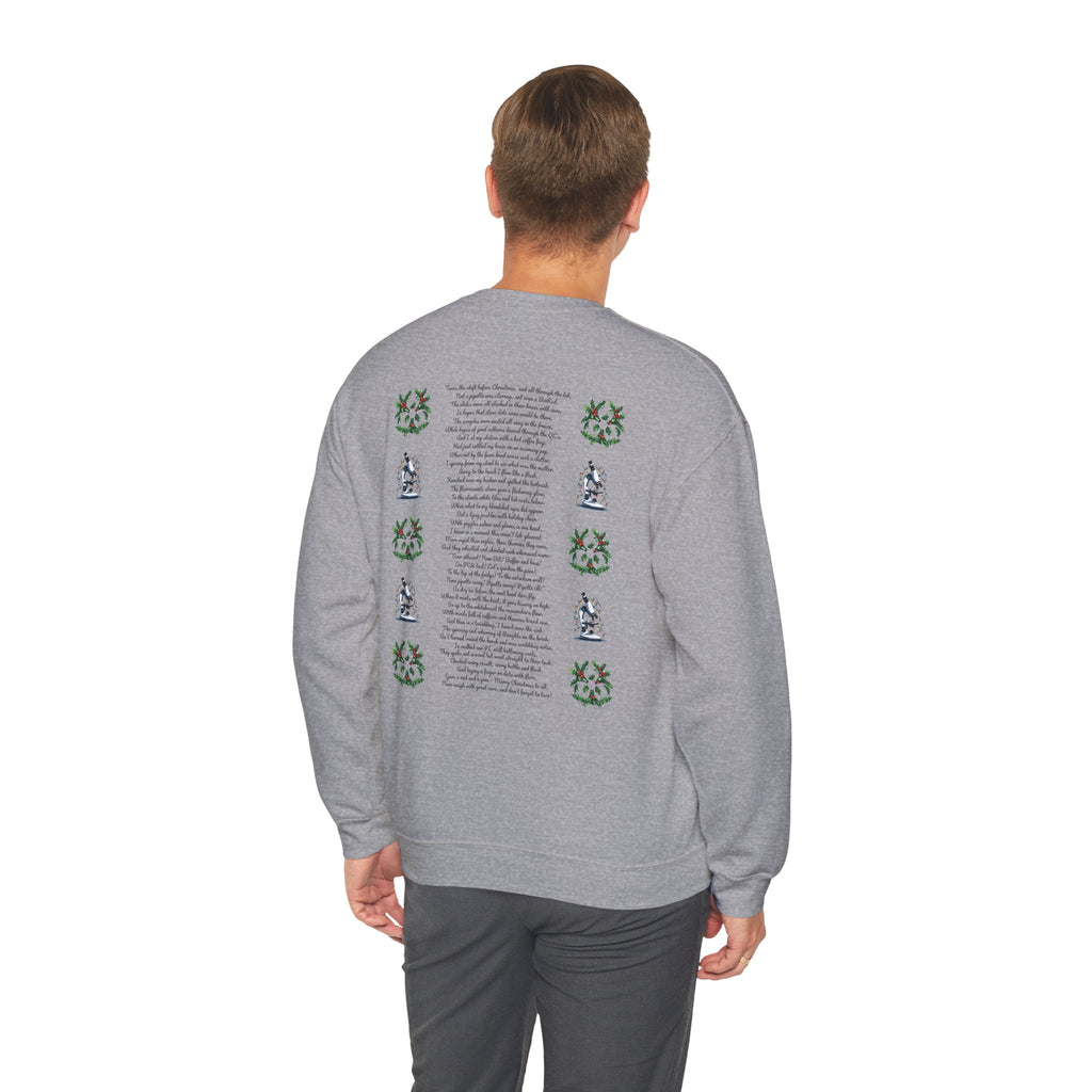 Science Holiday Sweatshirt – Microscope with Lights & Lab Poem “’Twas the Shift Before Christmas”