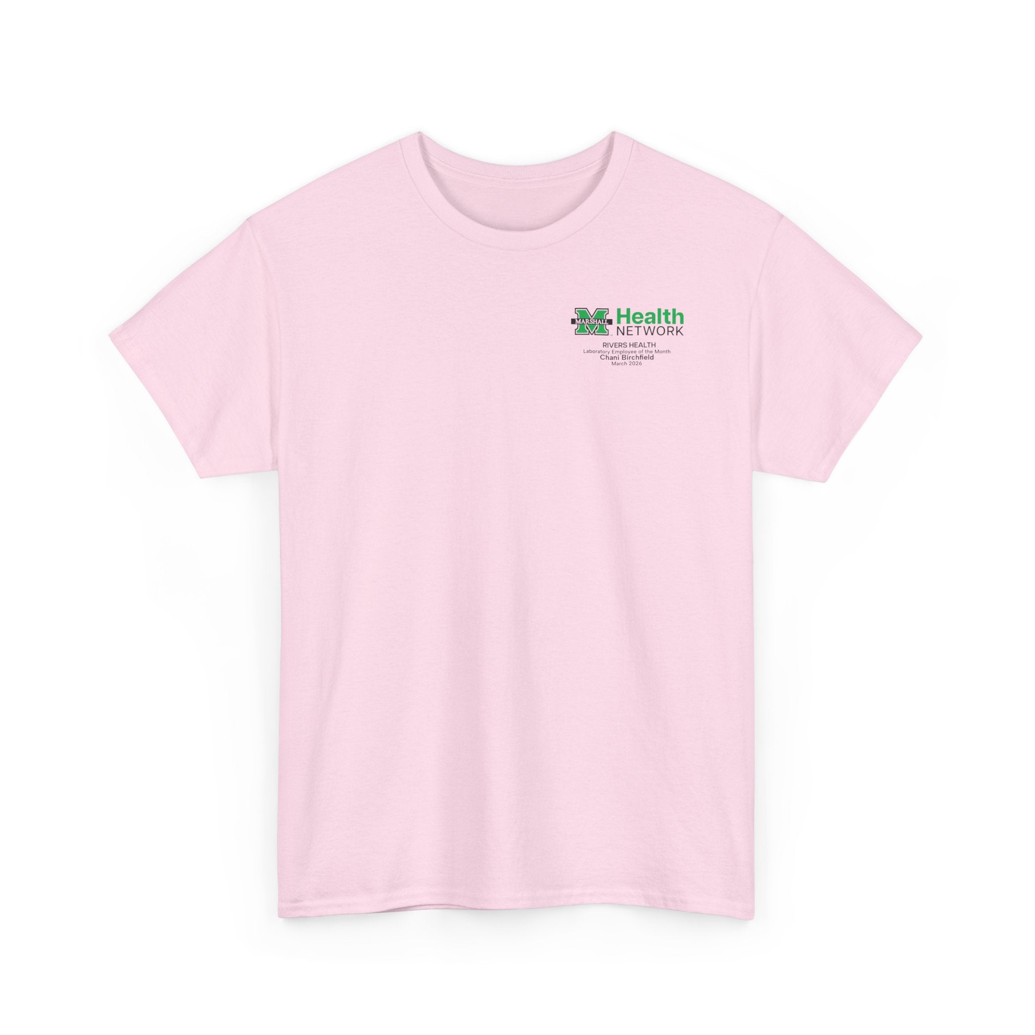 Marshall Health Network Rivers Health Laboratory Employee of the Month Classic Cotton T-Shirt