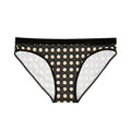 Women’s Bikini Panties | Joven Fusion Gold Logo Pattern | Boutique Designer Panties