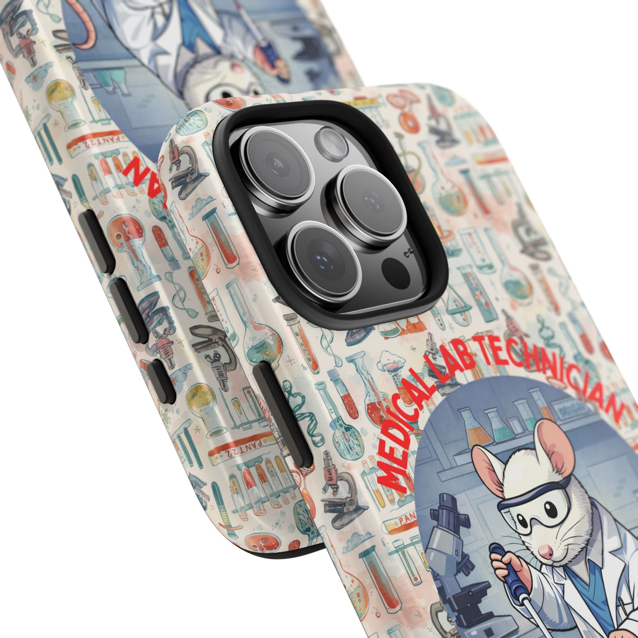 Medical Lab Technician Phone Case — "Lab Life" Cute Lab Mouse Design