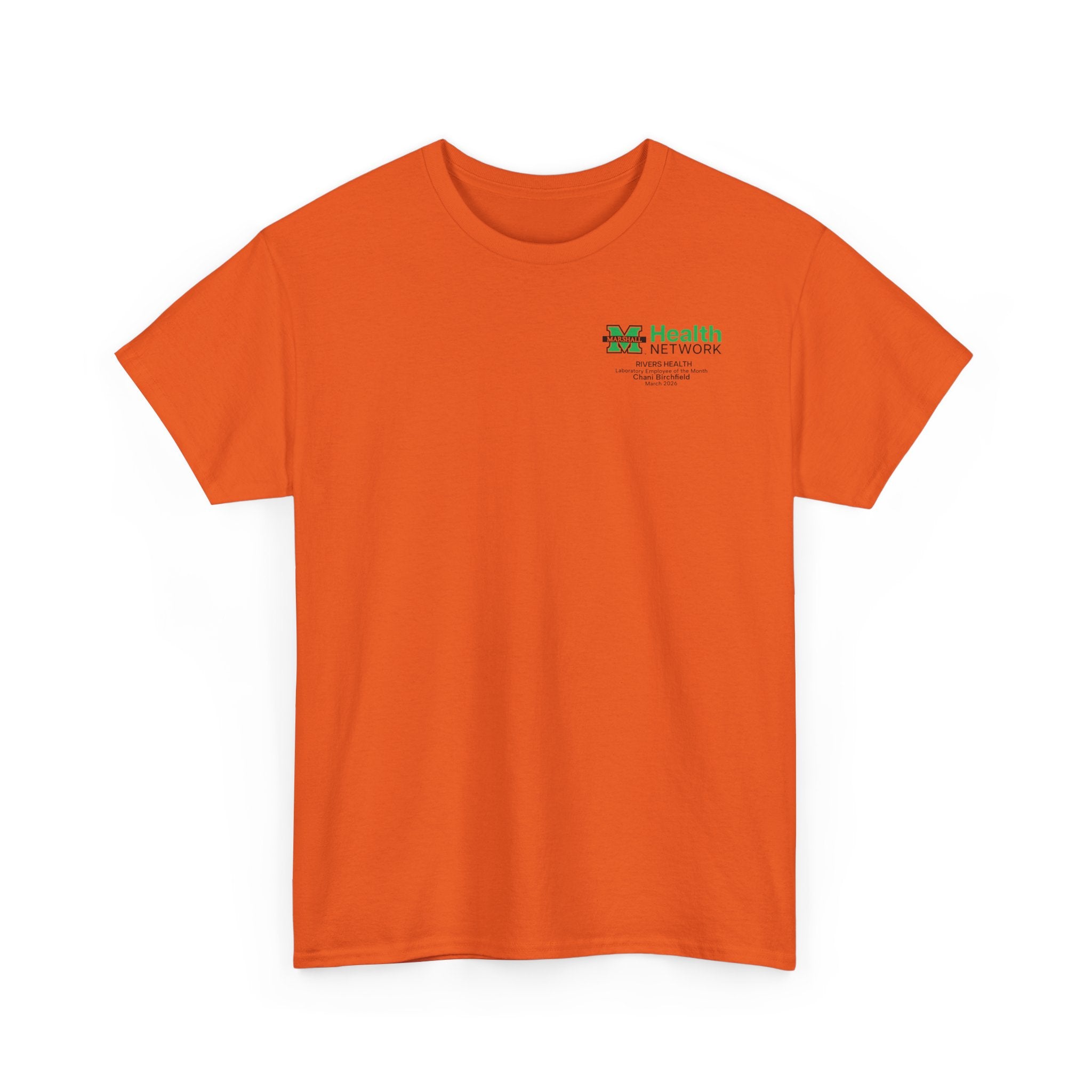 Marshall Health Network Rivers Health Laboratory Employee of the Month Classic Cotton T-Shirt