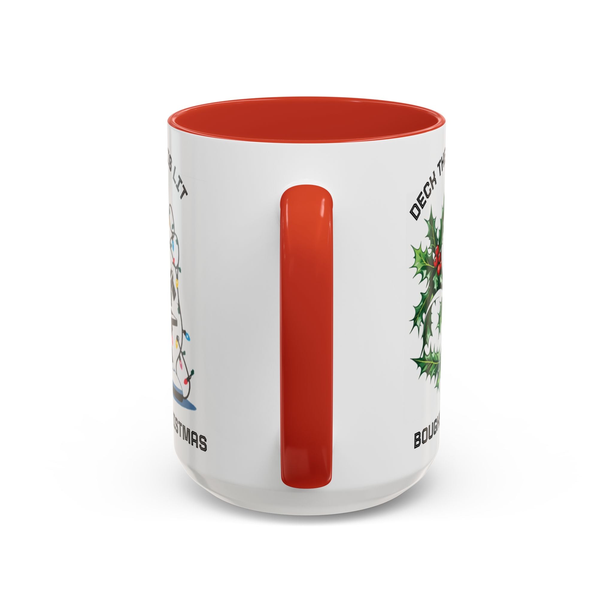 Festive Science Mug – “Science Is Lit” & “Deck the Halls” Dual-Sided Holiday Gift